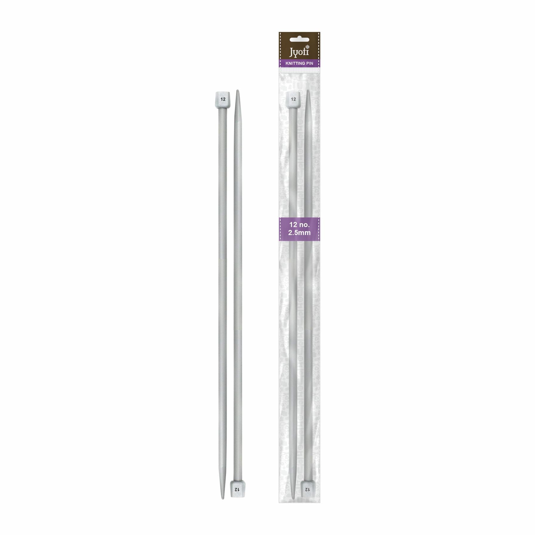 Plastic Knitting Needles 14 inch No.2 1Pair
