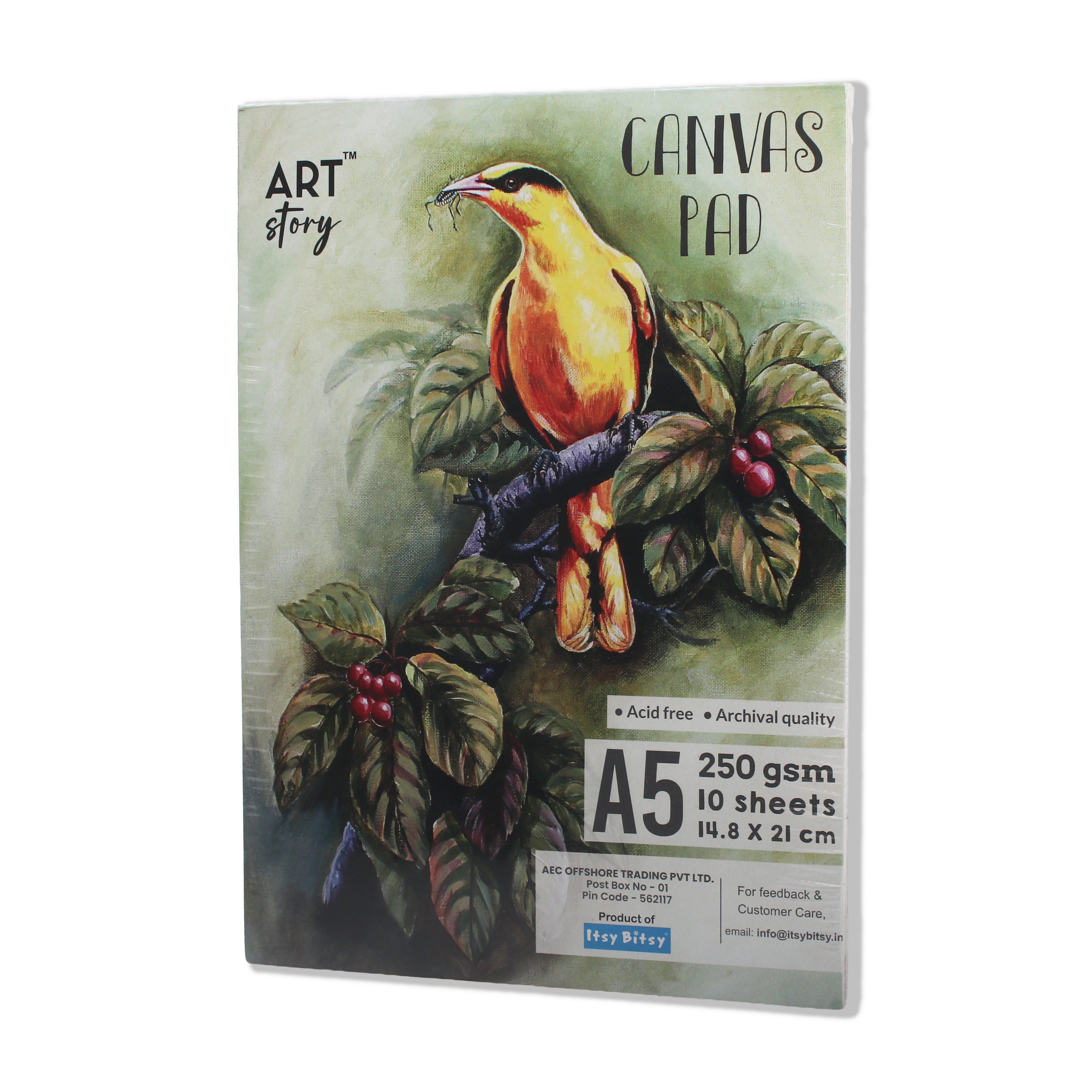 Canvas Pad 0.5Mm A5 10Sheets Lb