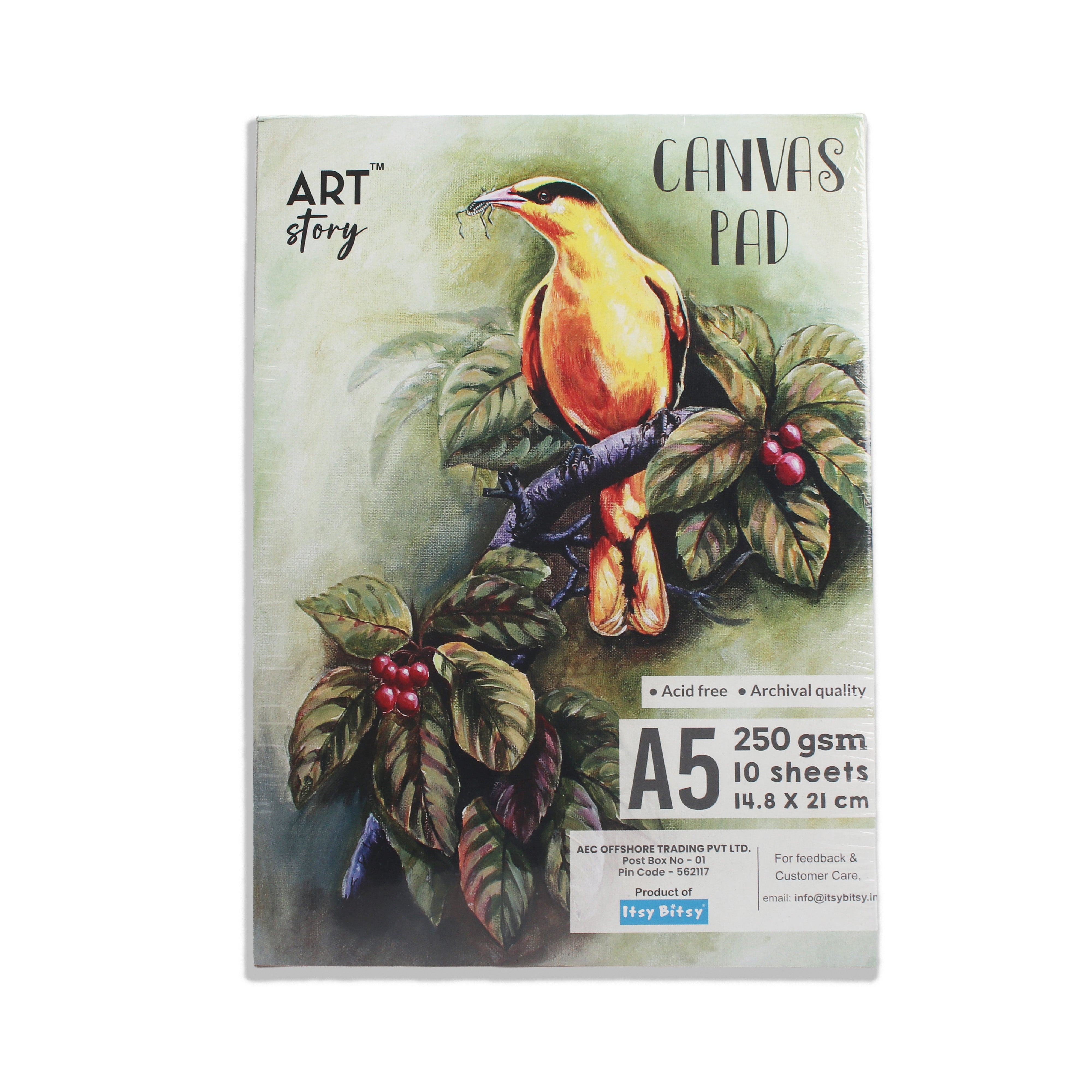 Canvas Pad 0.5Mm A5 10Sheets Lb