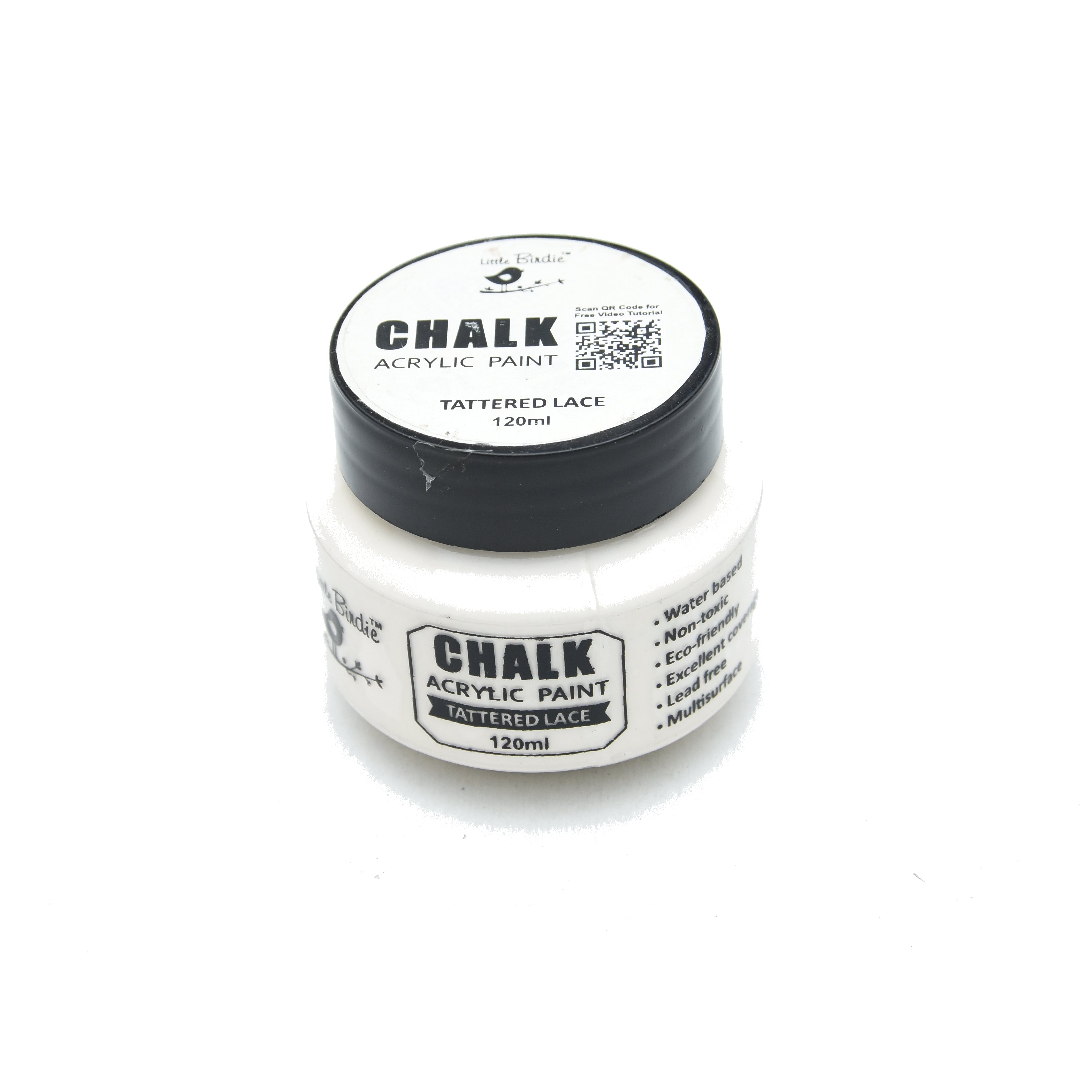 Home Decor Chalk Paint Tattered Lace 120ml Bottle