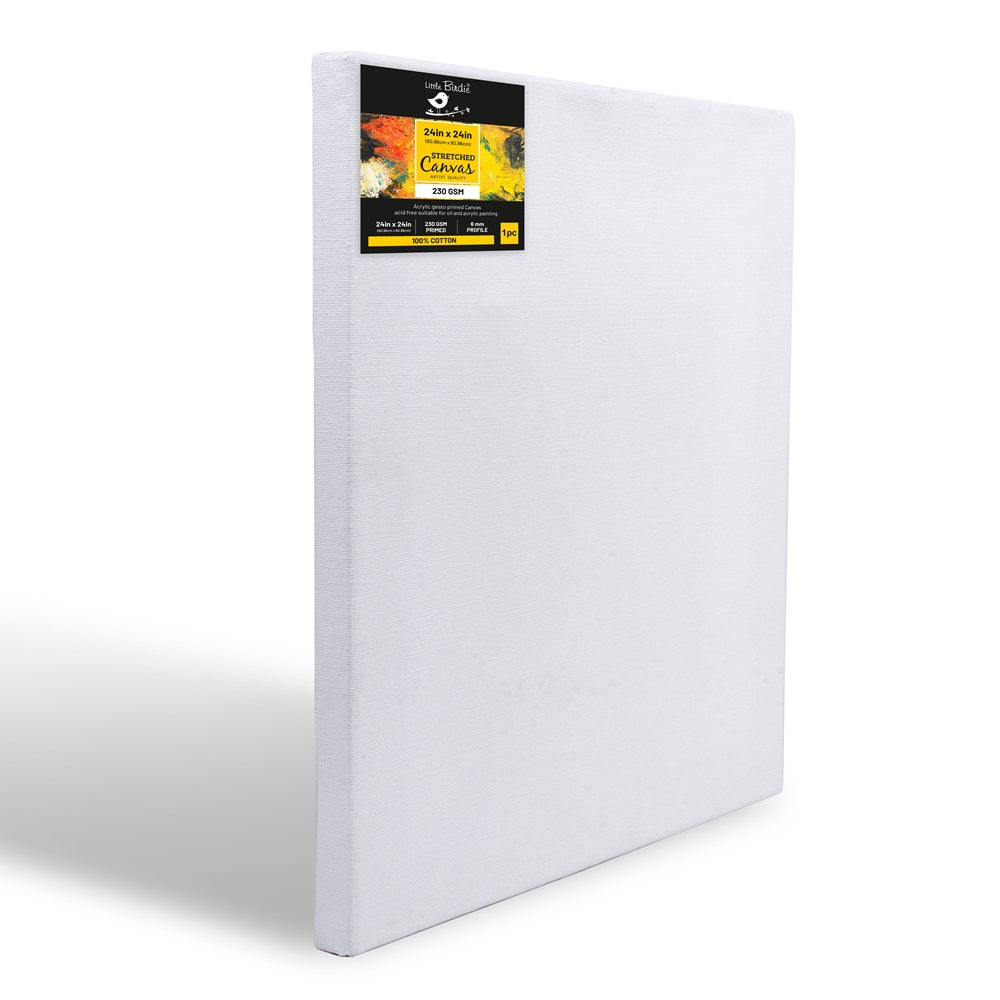 Stretched Canvas Frame 16X30Mm 230Gsm 24 X 24Inch 1Pc (Pack of 3)