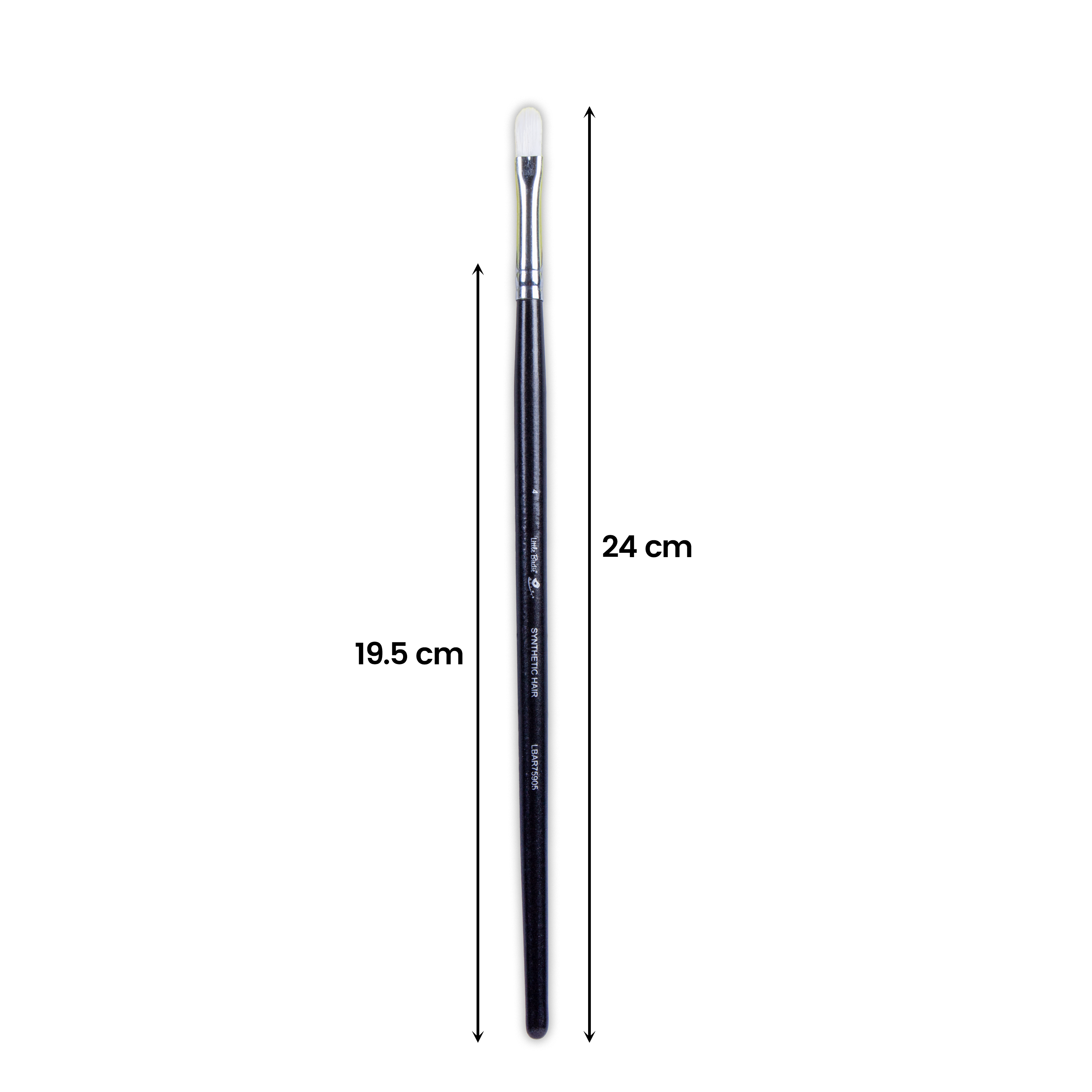 Premium Filbert Brush Synthetic Hair Handle Length 200mm Size 4 1 pc