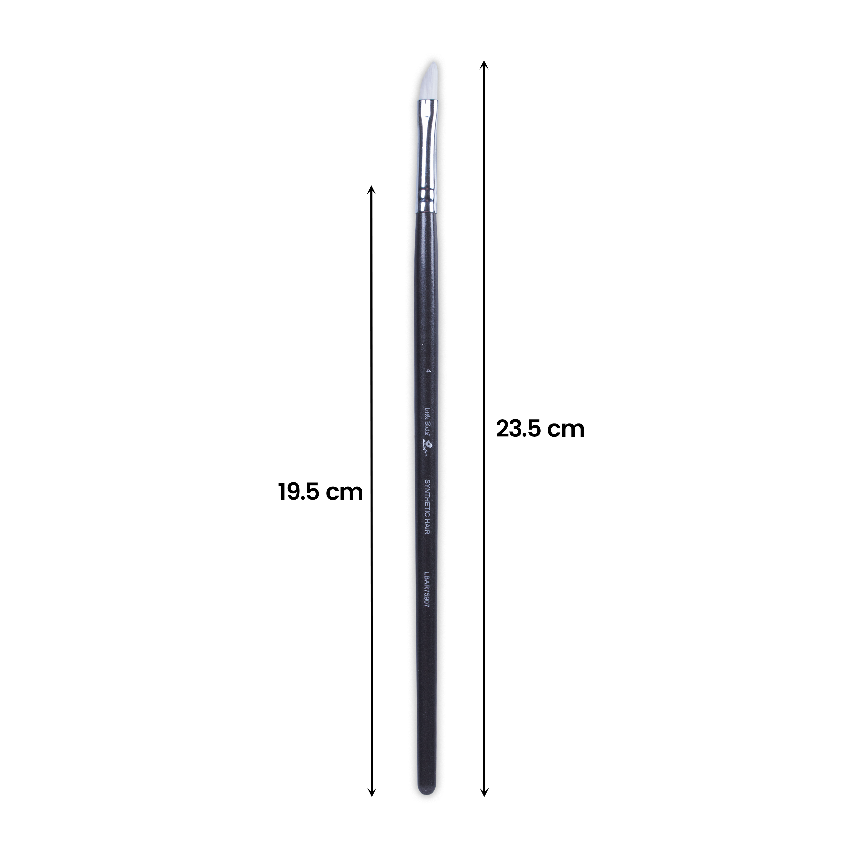 Premium Dagger Brush Synthetic Hair Handle Length 200mm Size 4 1 pc