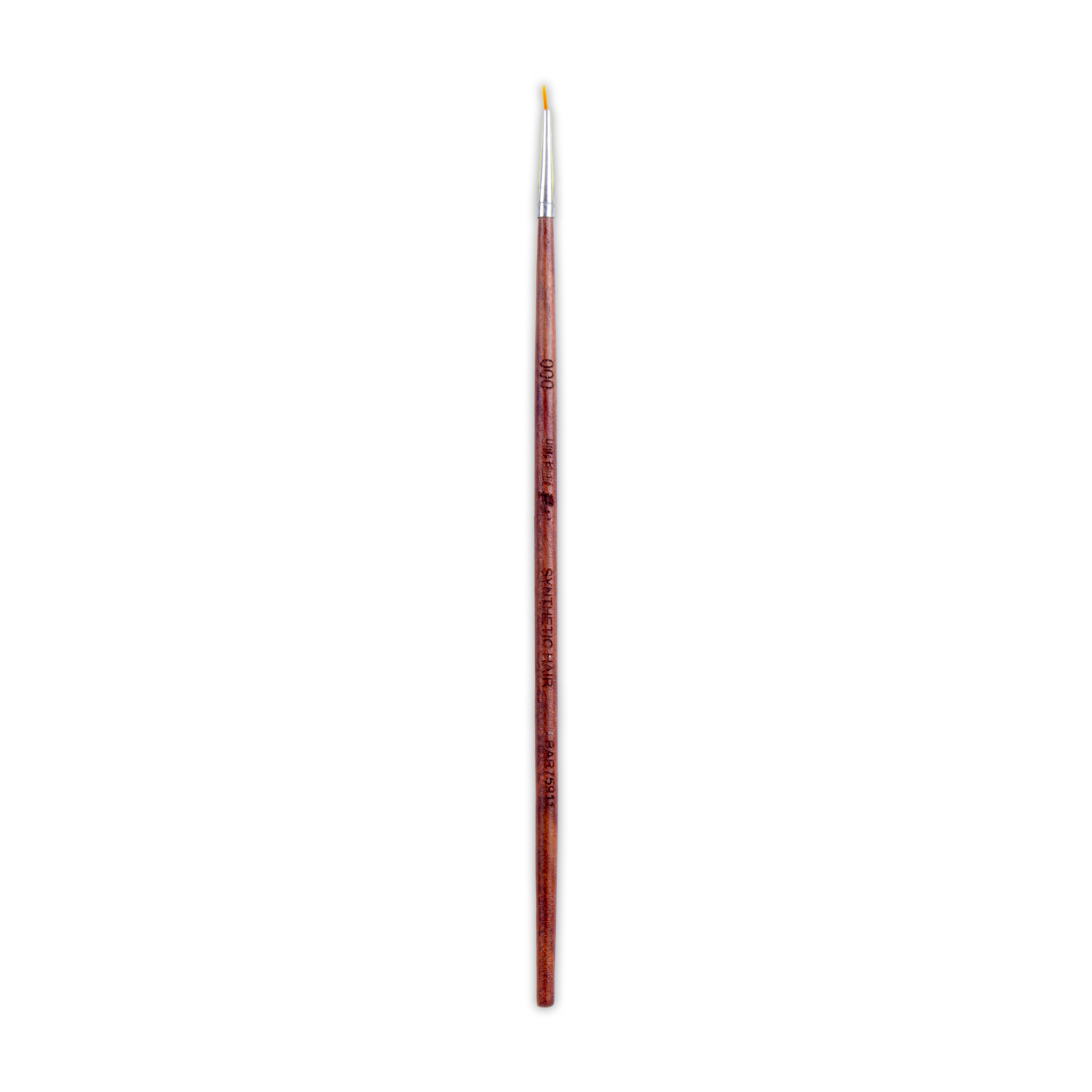 Rosewood Round Brush Synthetic Hair Handle Length 200mm Size 000 1 pc