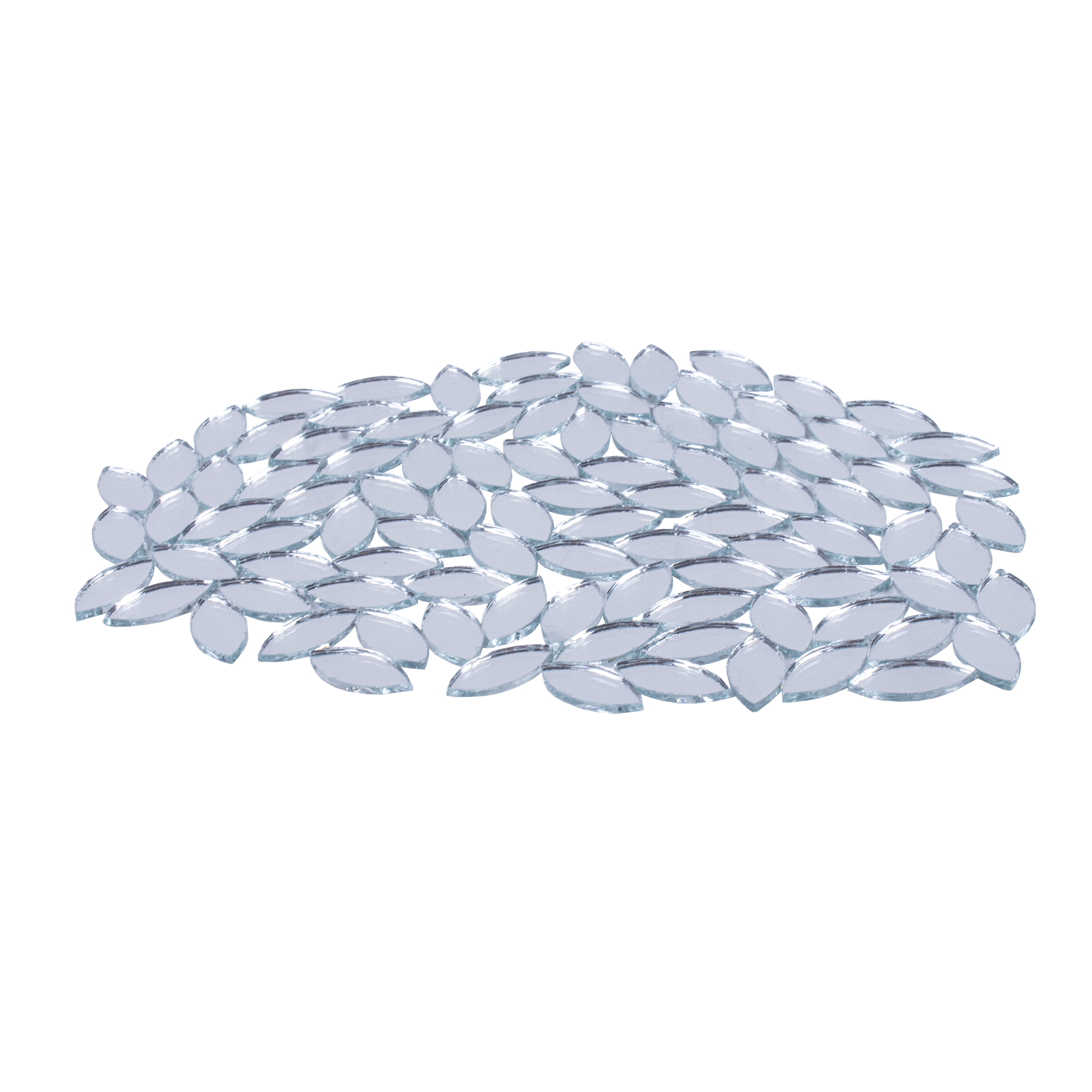 Cut Mirror Leaf 14Mm 50Gms Approx 355pc