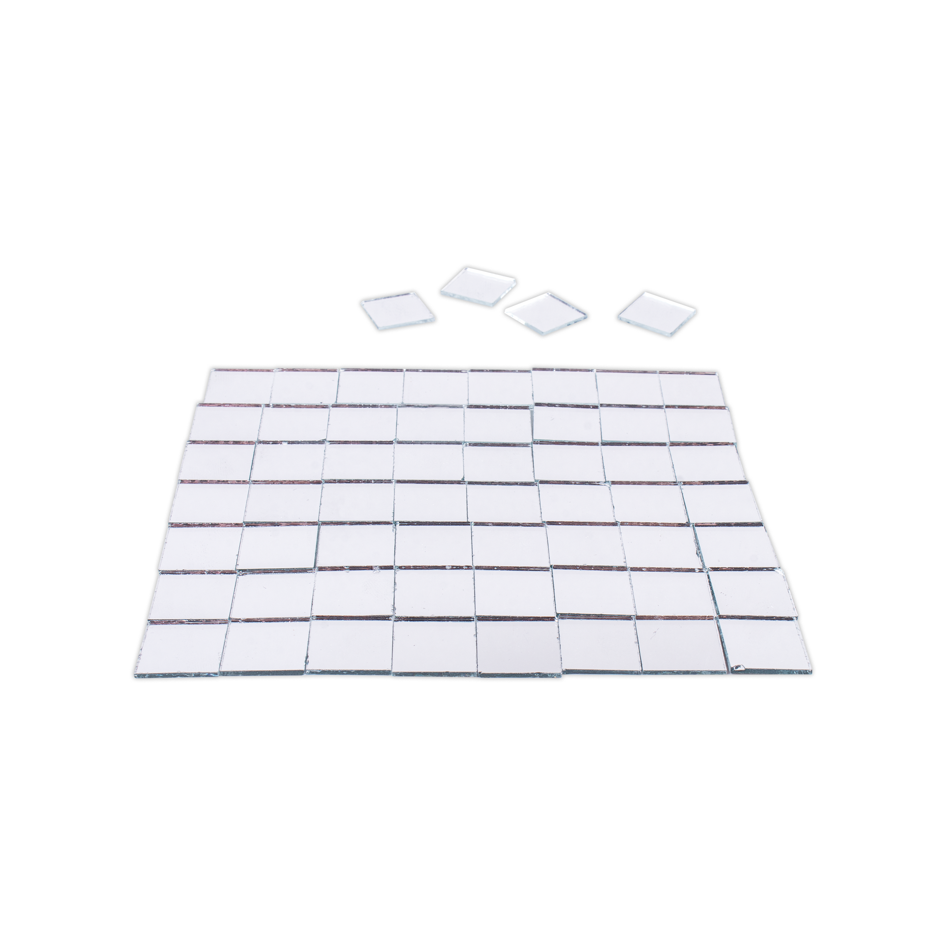 Cut Mirror Square 12Mm 50Gms Approx 118pc