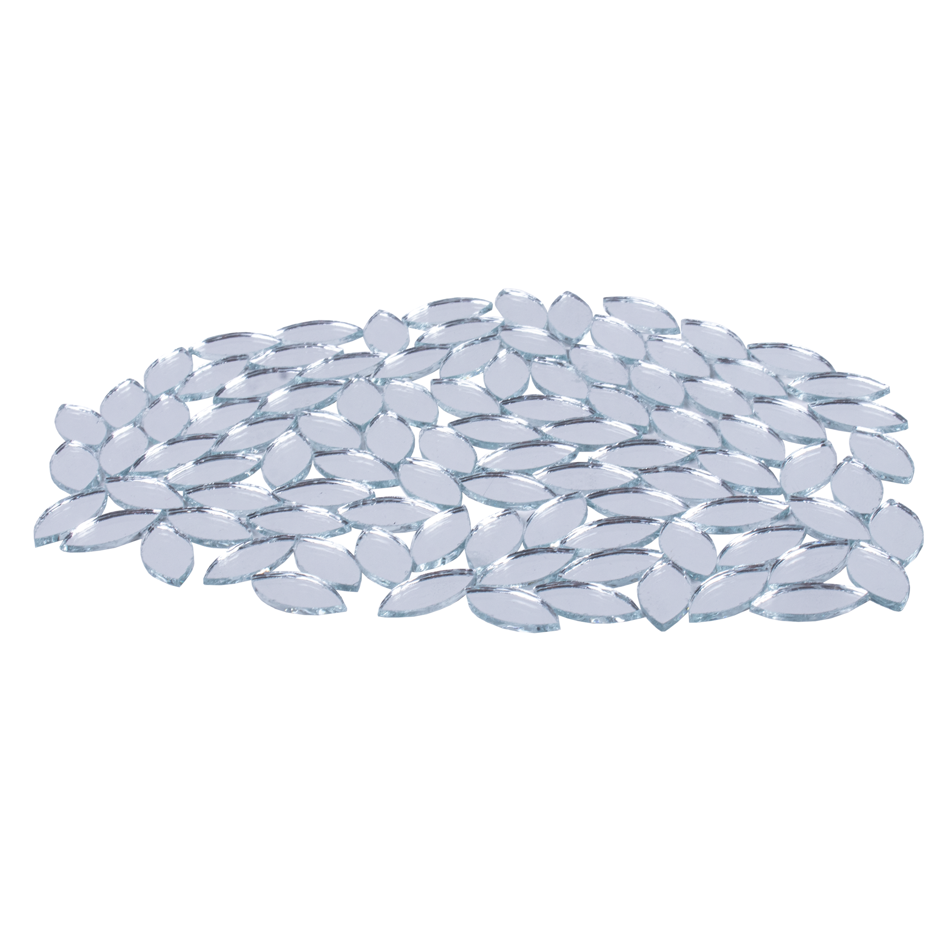 Cut Mirror Leaf 20Mm 50Gms Approx 151pc