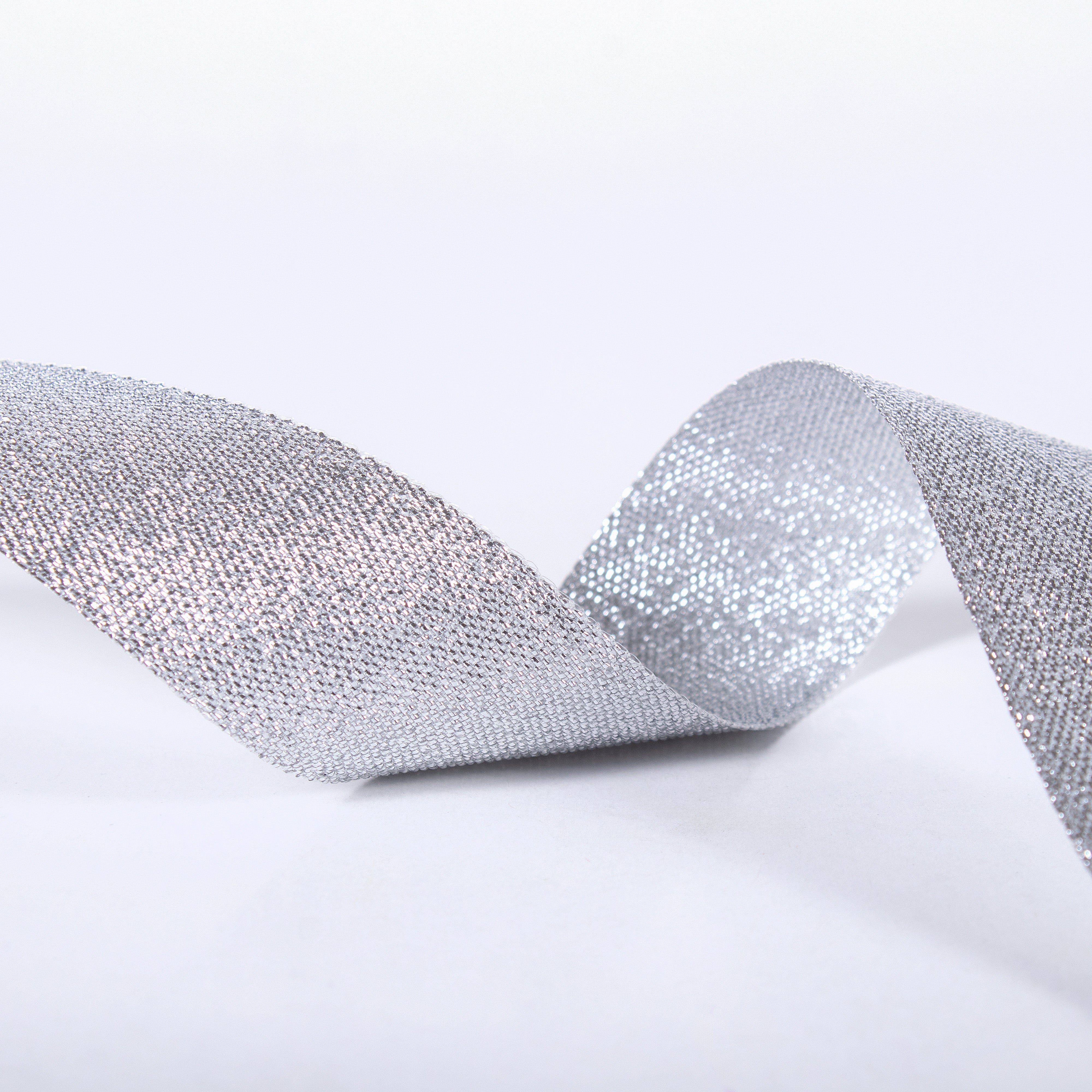 Sparkle Ribbon 25mm Silver 2mtr 1Roll