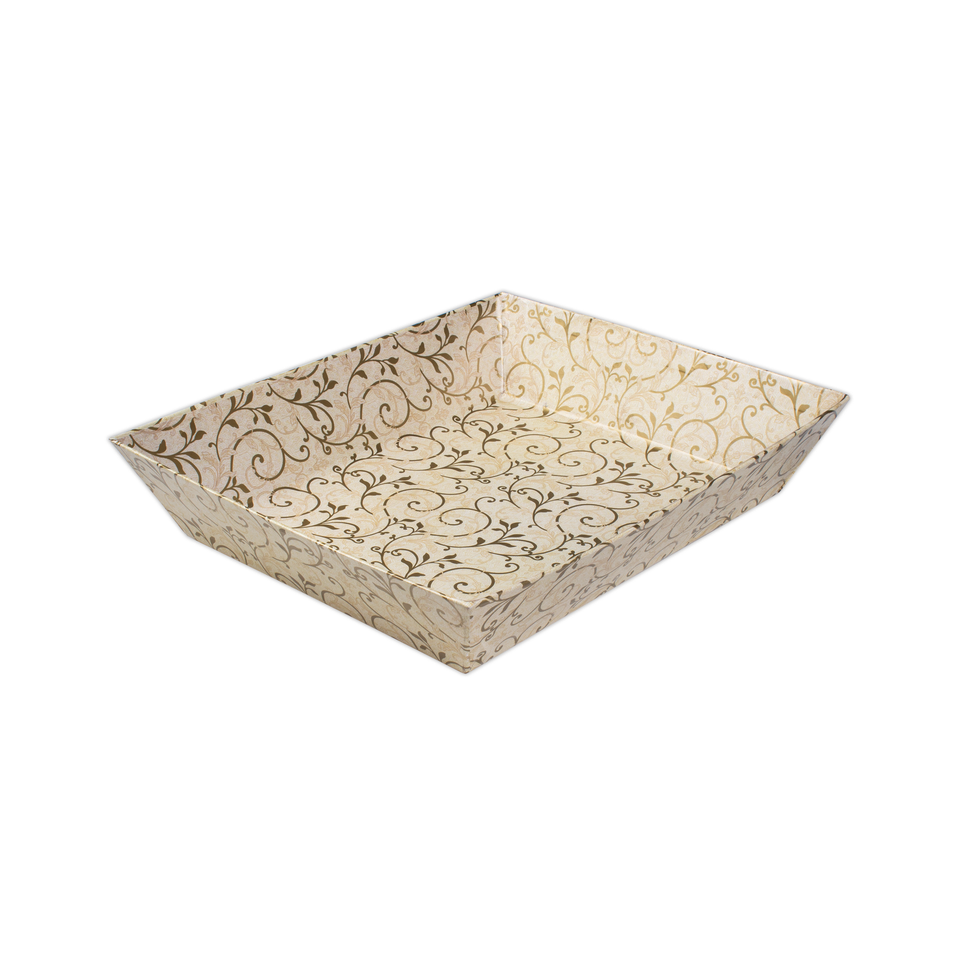 Angled Gifting Tray - Floral Swirl, 10.1in x 12in, 1pc