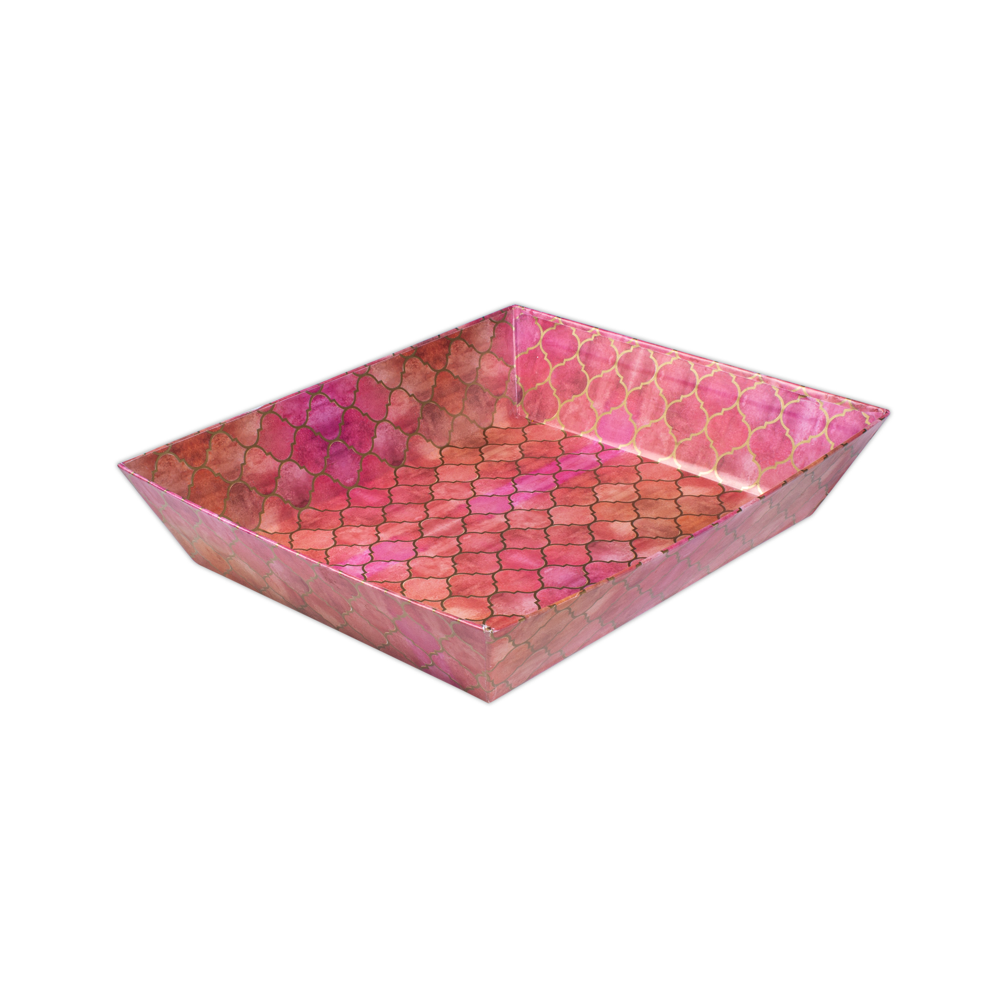 Angled Gifting Tray - Moroccan Trellis, 10.1in x 12in, 1pc