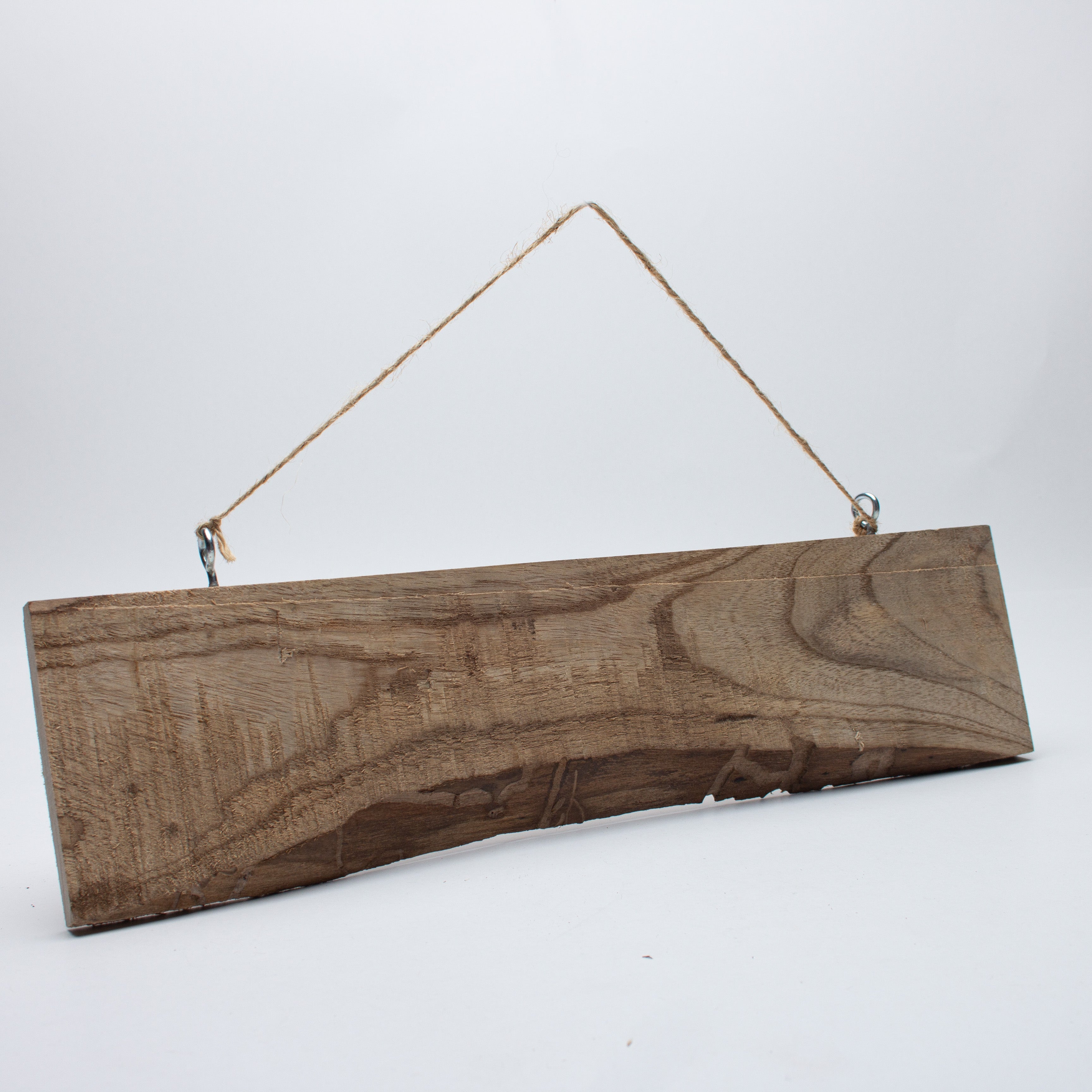 Teak Wood Rustic Hanging Panel 14 inch 1PC