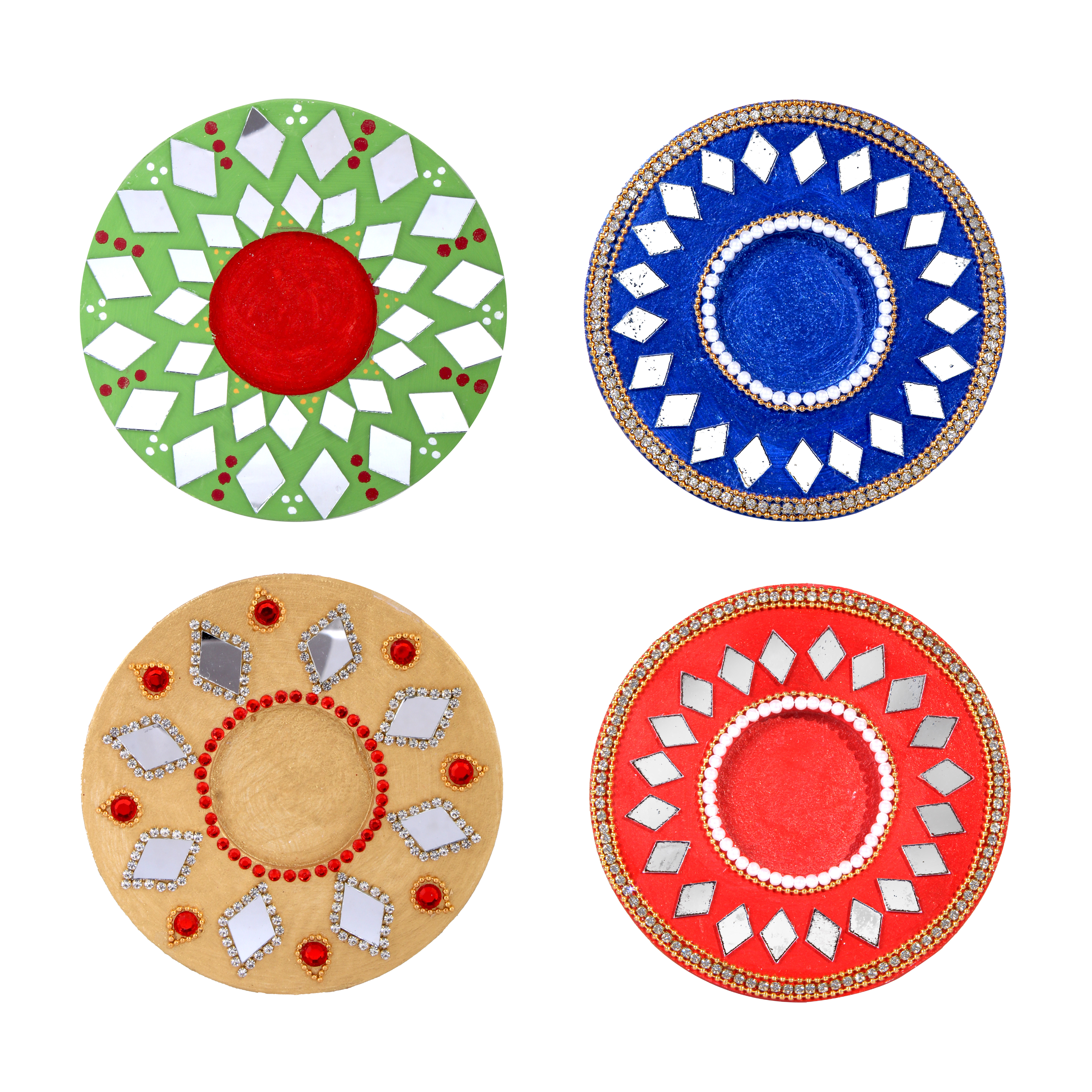 Cut Mirror Round 28Mm 50Gms Approx 36pc