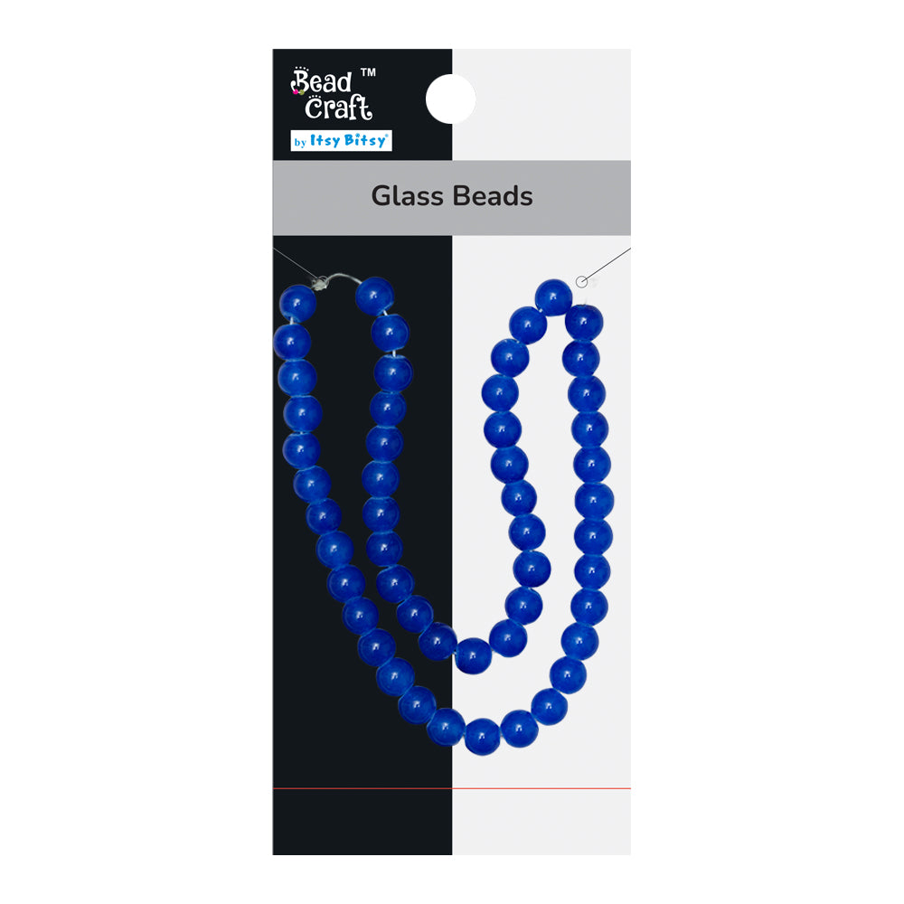 Glass Beads Indigo Blue 1 String