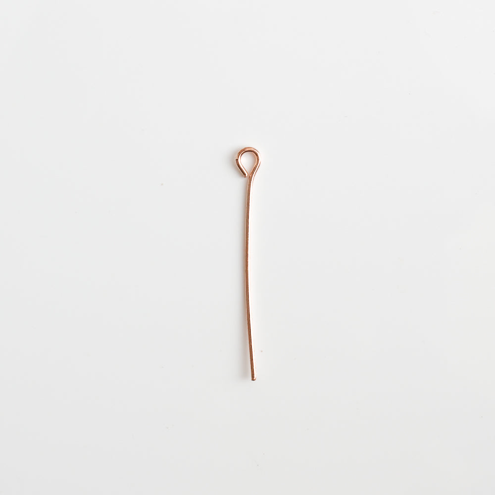 Jewellery Findings Eye Pin 30Mm Rose Gold 25 Gm