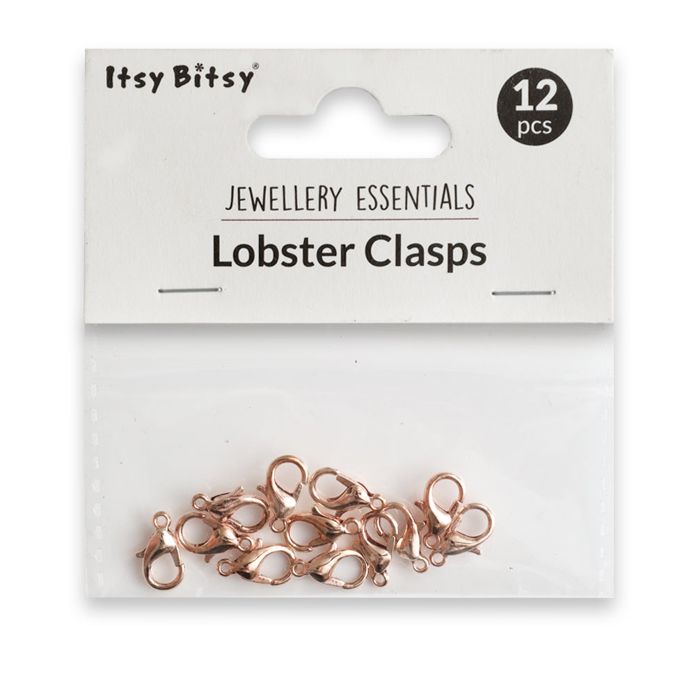Jewellery Findings Lobster Ring 10Mm Rose Gold 12 Pc