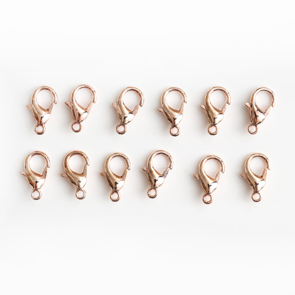 Jewellery Findings Lobster Ring 10Mm Rose Gold 12 Pc