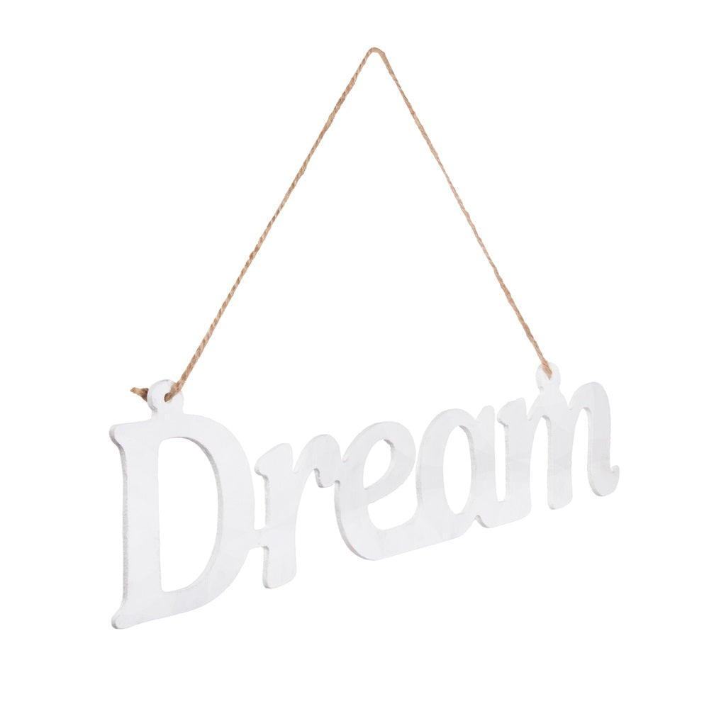 Wooden Hanging Decor - Dream | 4mm Thickness - Approx 8.7 x 30.5cm 1pc
