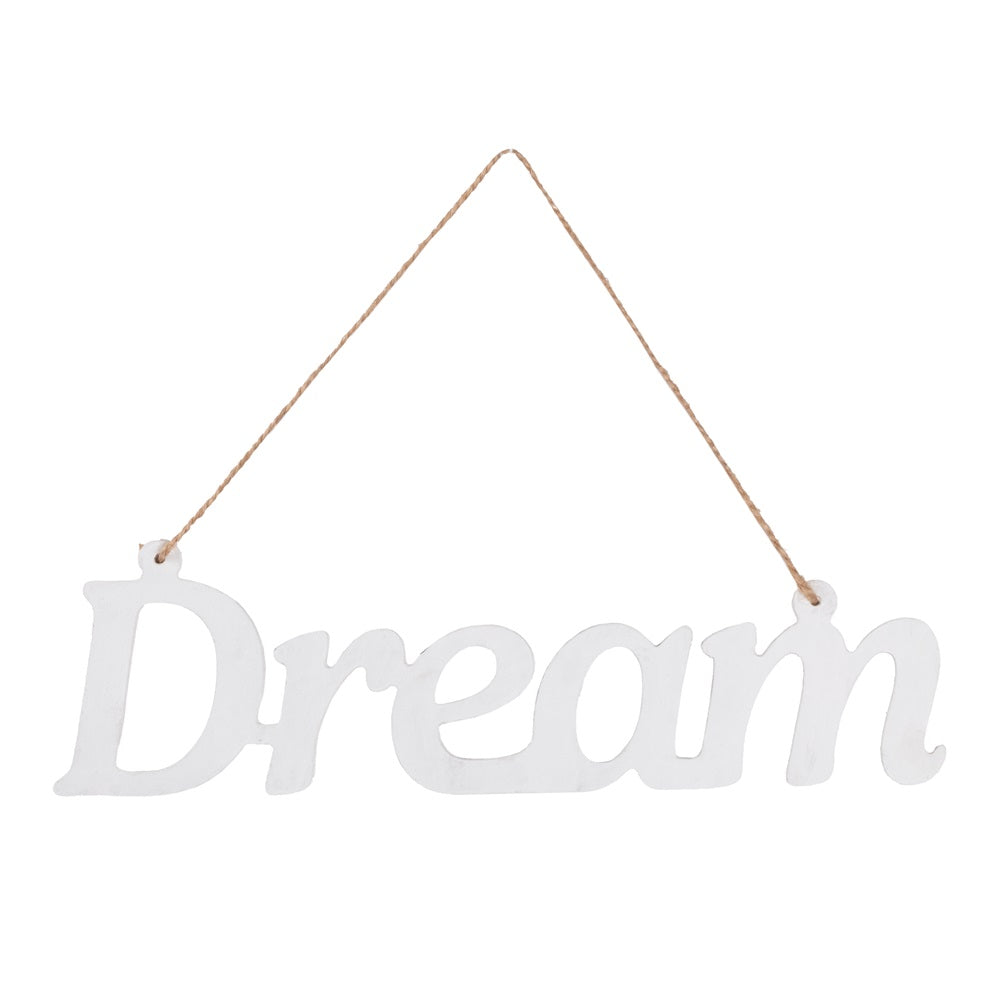 Wooden Hanging Decor - Dream | 4mm Thickness - Approx 8.7 x 30.5cm 1pc