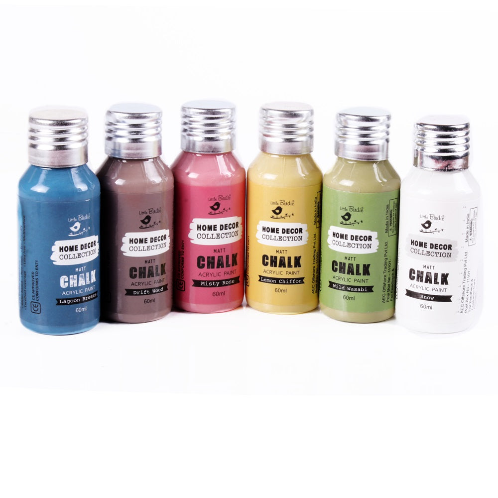 Home Decor Chalk Paint Kit  6Pcs X 60ml - Countryside