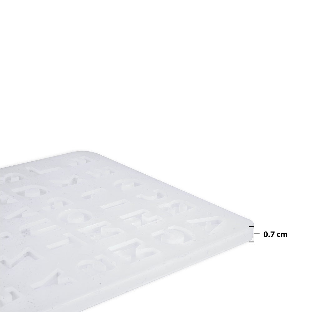 Silicone Mould Mini Alphabet And Numbers 1pc