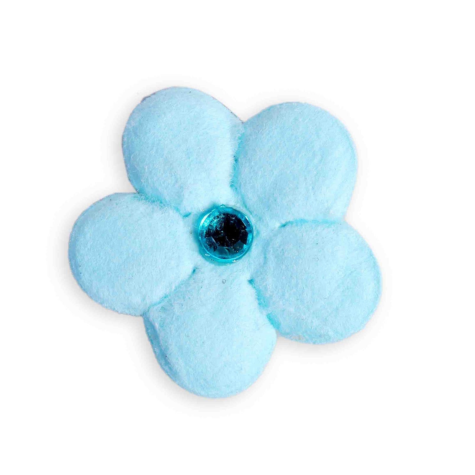 Embossed Jewelled Daisies Blue 20Pc Little Birdie