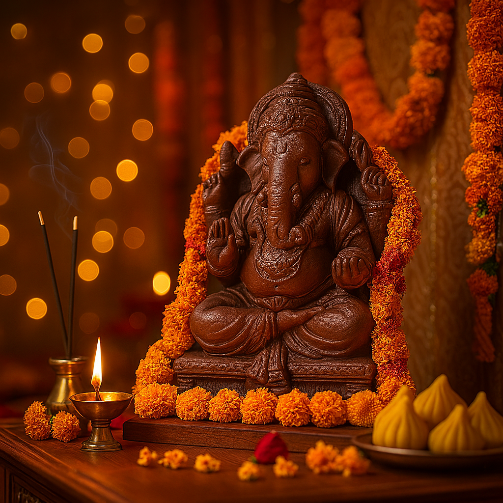 DIY Natural Clay Ganesha - Mould and Make Kit