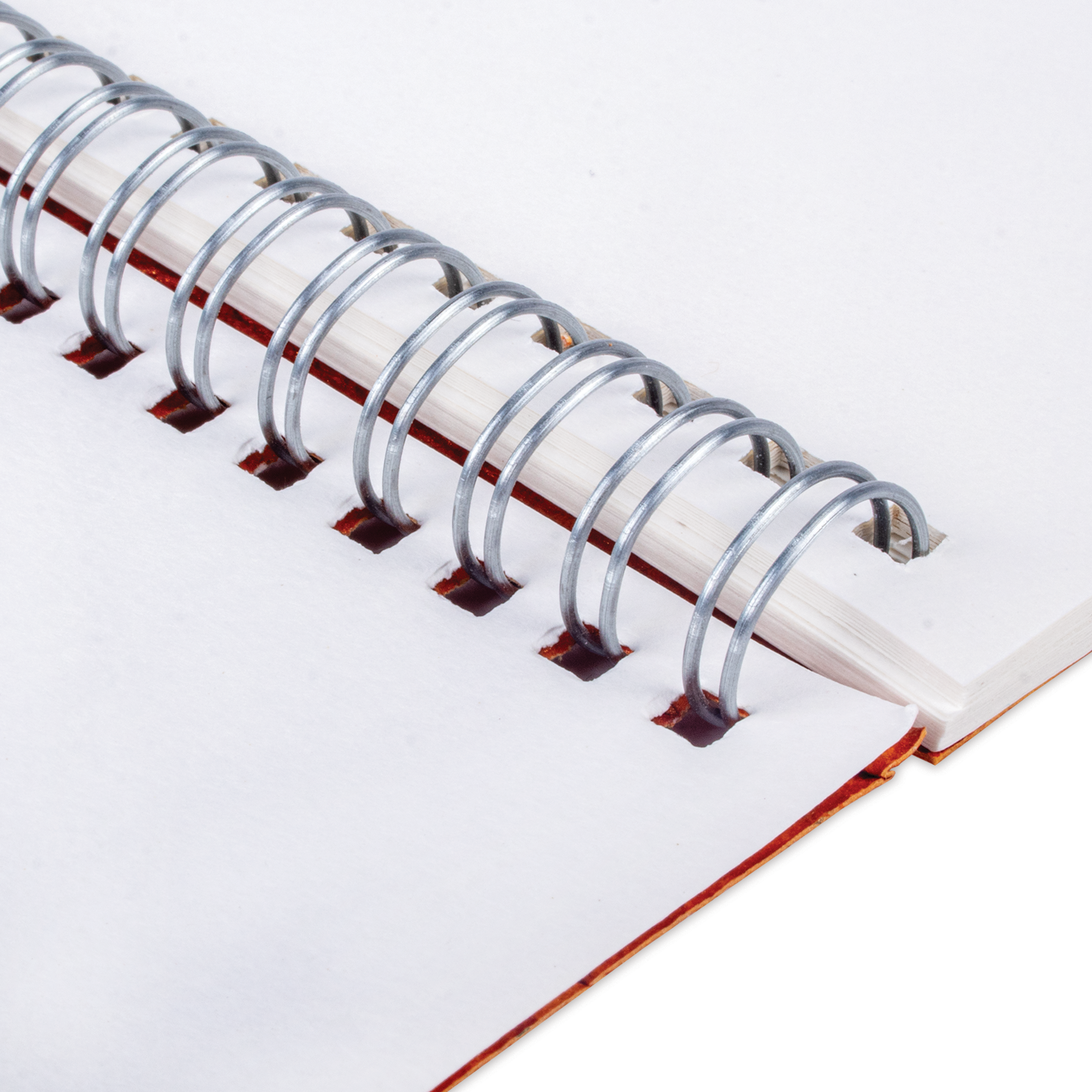 Simply Chic Spiral Bound Sketchbook with Leather Paper Cover | Copper | A6 - 115gsm - 40Pages - 1Book