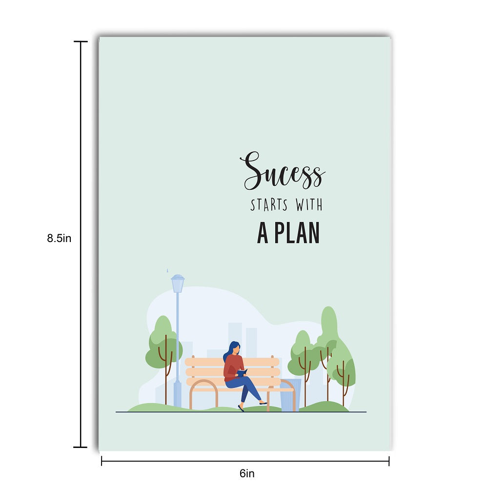 Success Starts With A Plan Ruled Notebook  A5 90Gsm 64Pages