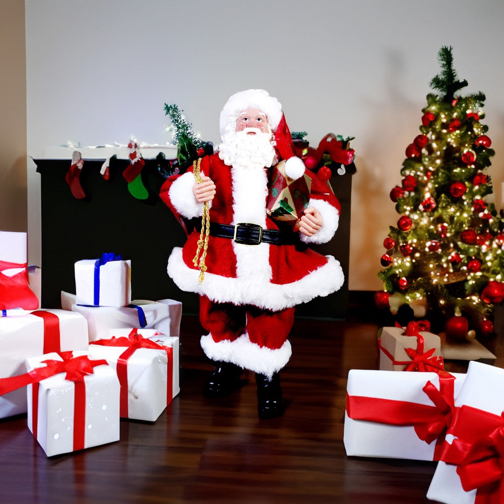 Collectible Christmas Tree Santa 27Cm 1Pc