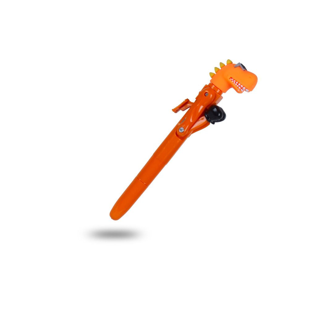 Ballpoint Blue Pen with Boxing Dino Orange 0.7mm Tip 1pc