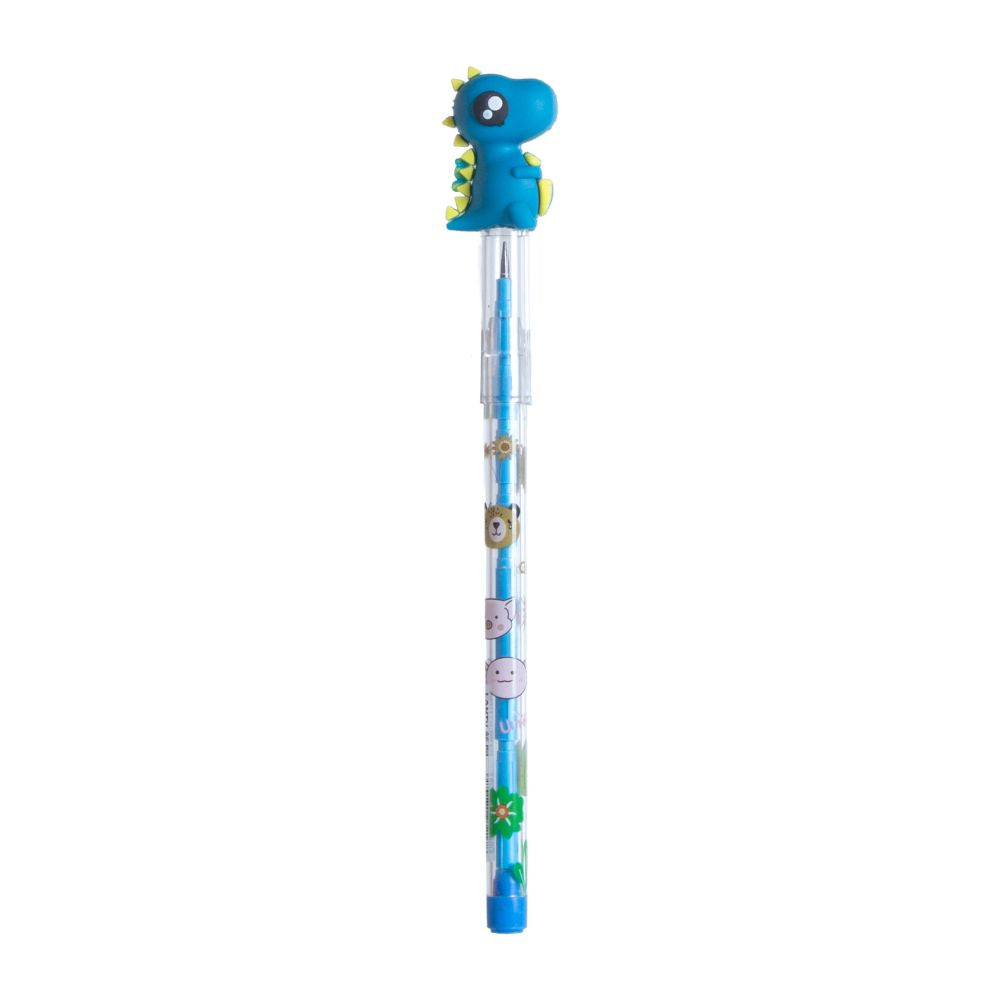 Push Pencils with Dino Topper 0.7mm Tip 1pc