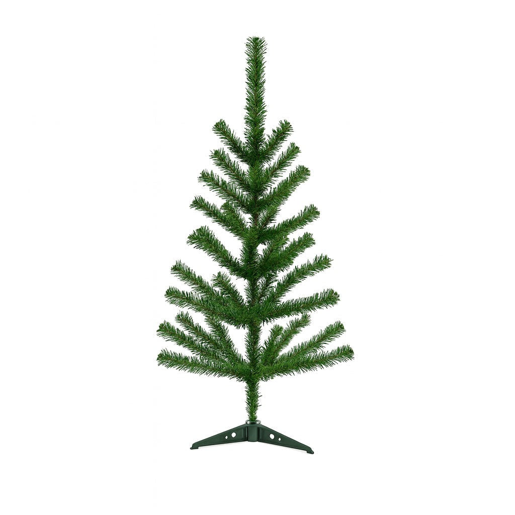 3 Feet - Christmas Tree With Plastic Stand  (Ornaments Combo)