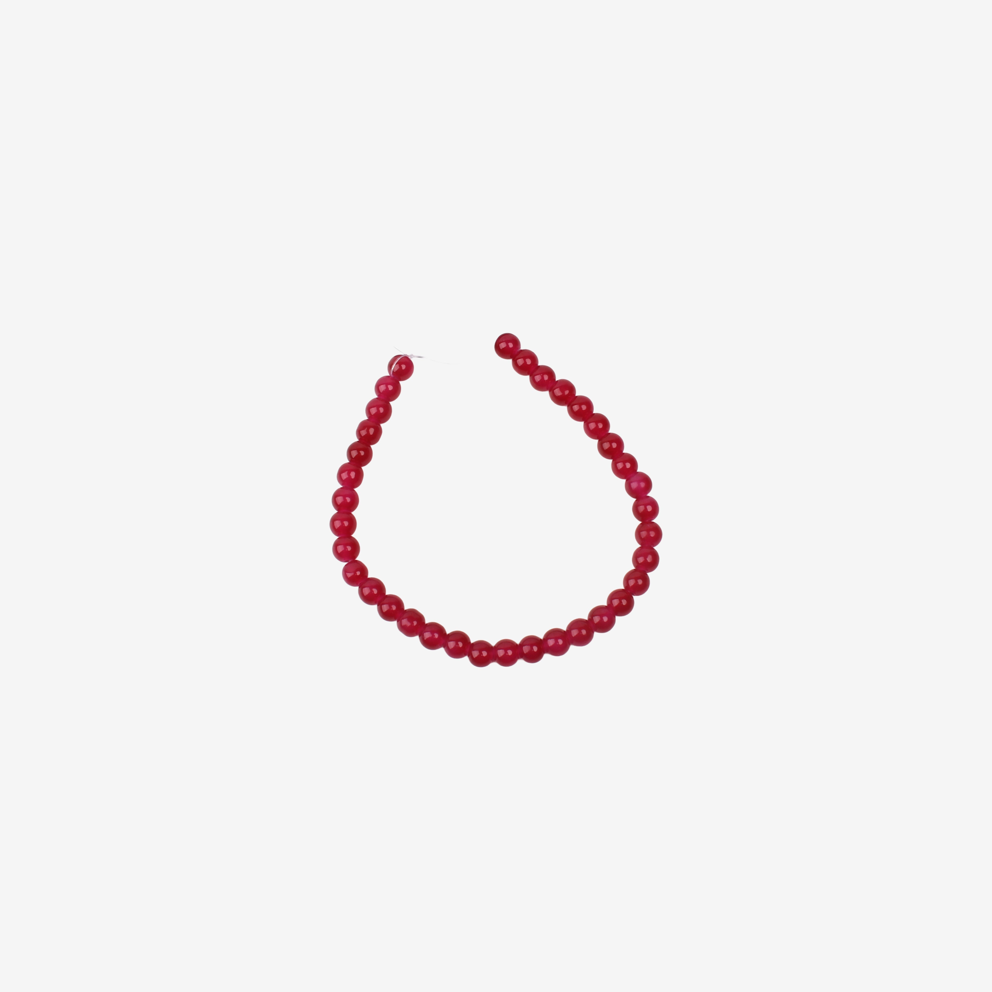 Glass Bead Round Sangria Pink 8mm 35beads 1string