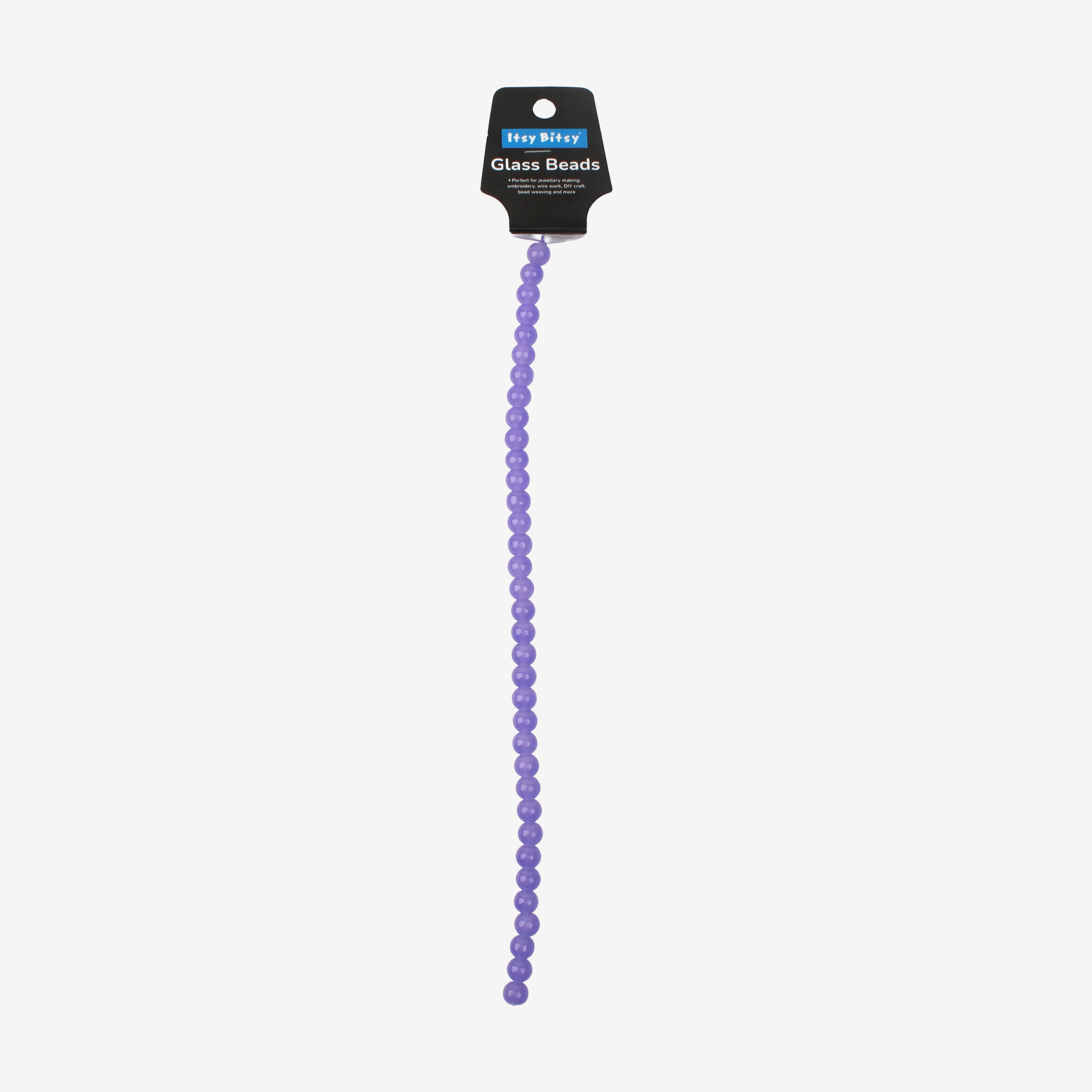 Glass Bead Round Lavender 8mm 35beads 1string