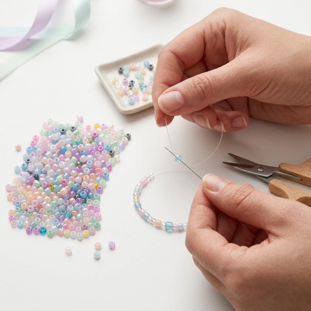 Seed Beads Assorted Wildflower Blossom 2mm 30gm PBHC IB