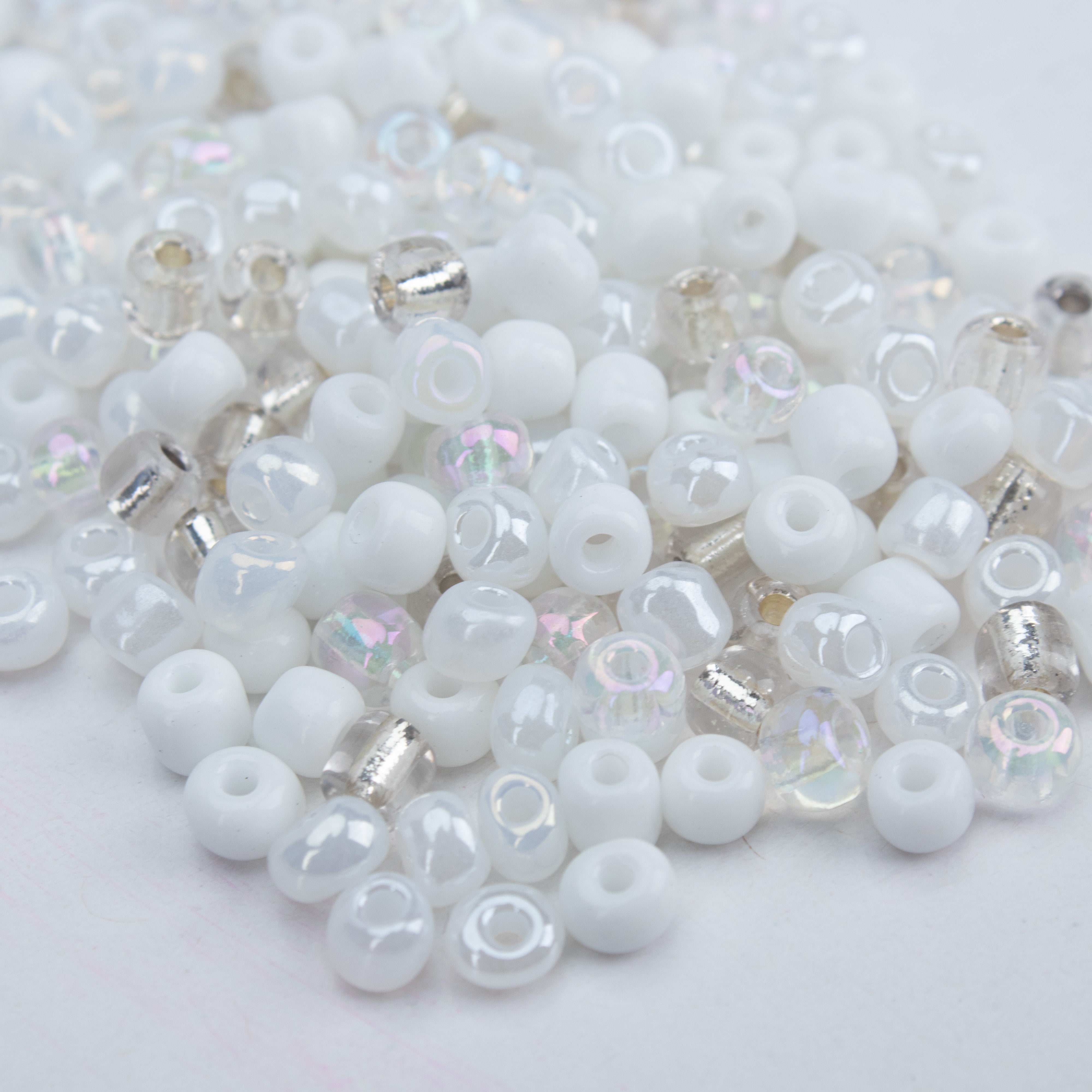 Seed Beads Assorted Pearl Ice 3mm 20gm PBHC IB