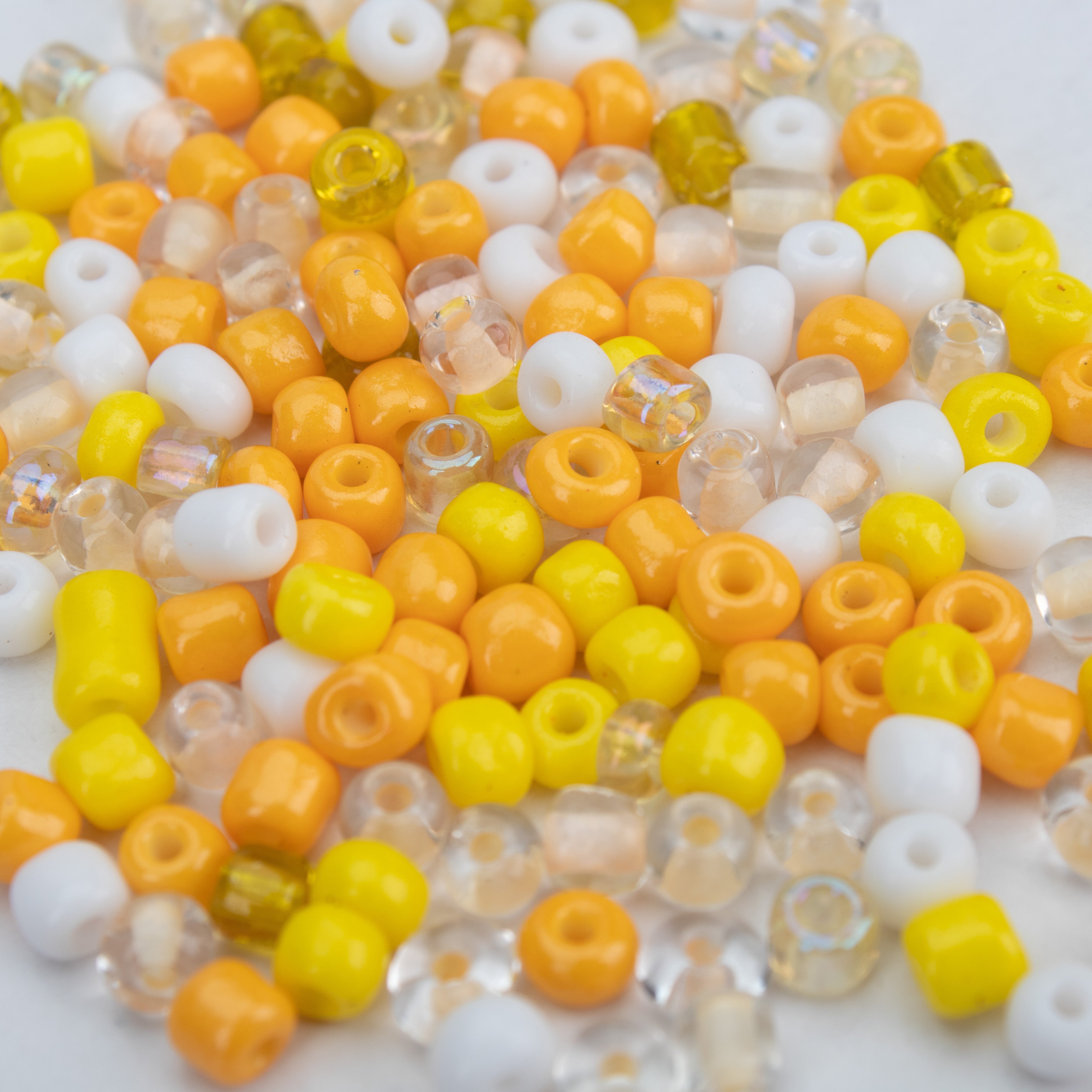 Seed Beads Assorted Sunny Melon 3mm 20gm PBHC IB