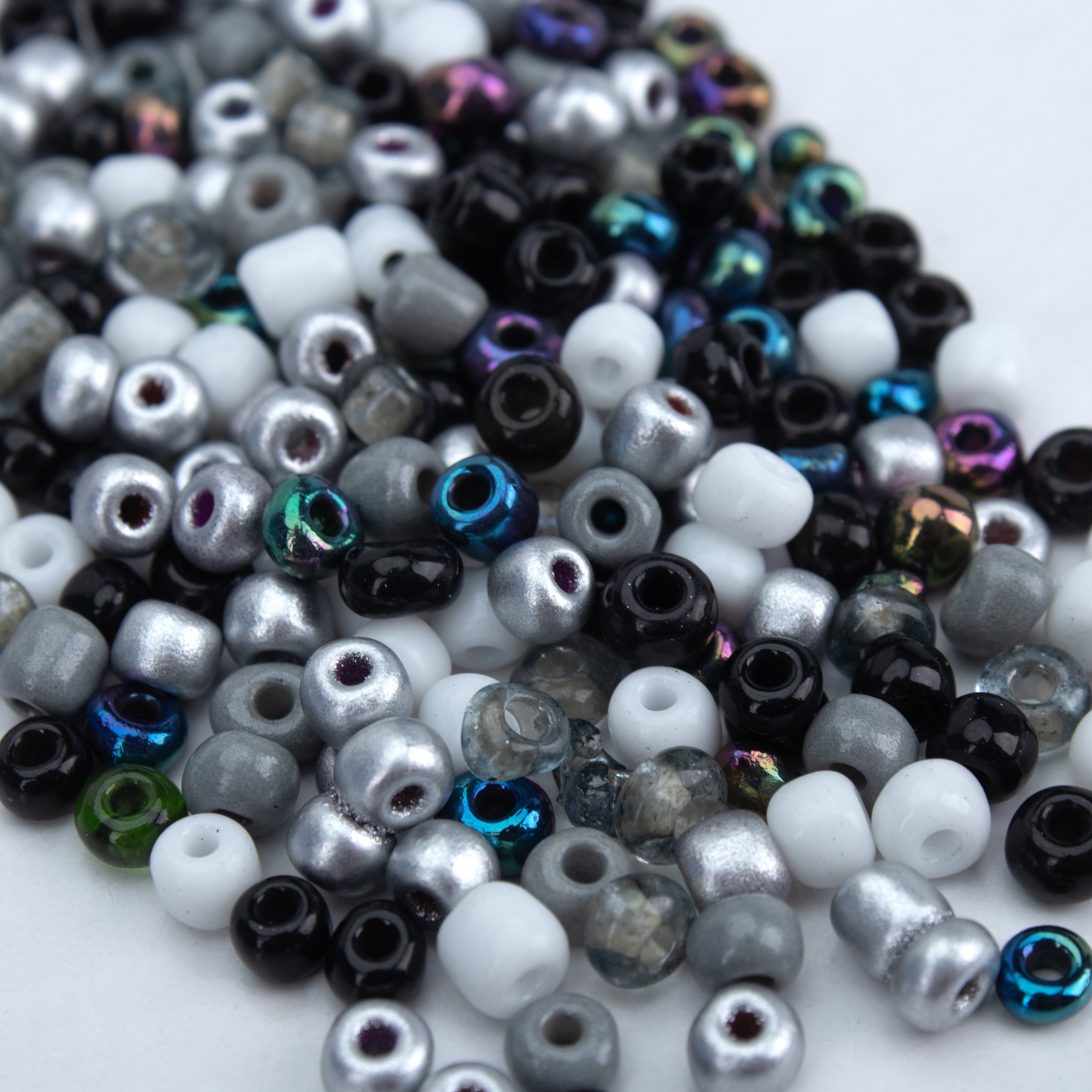 Seed Beads Assorted Midnight Mist 3mm 20gm PBHC IB