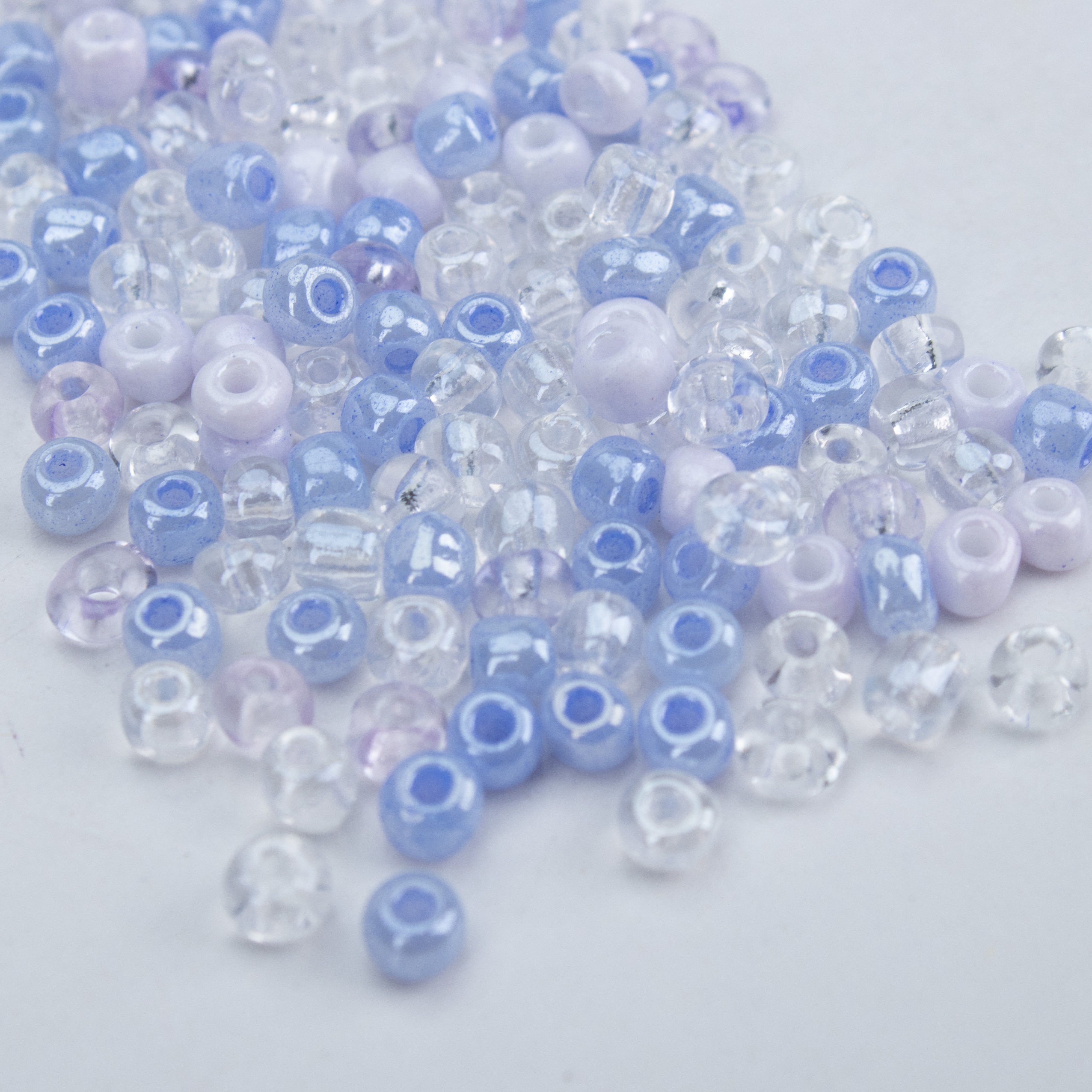 Seed Beads Assorted Wild Orchid 3mm 20gm PBHC IB