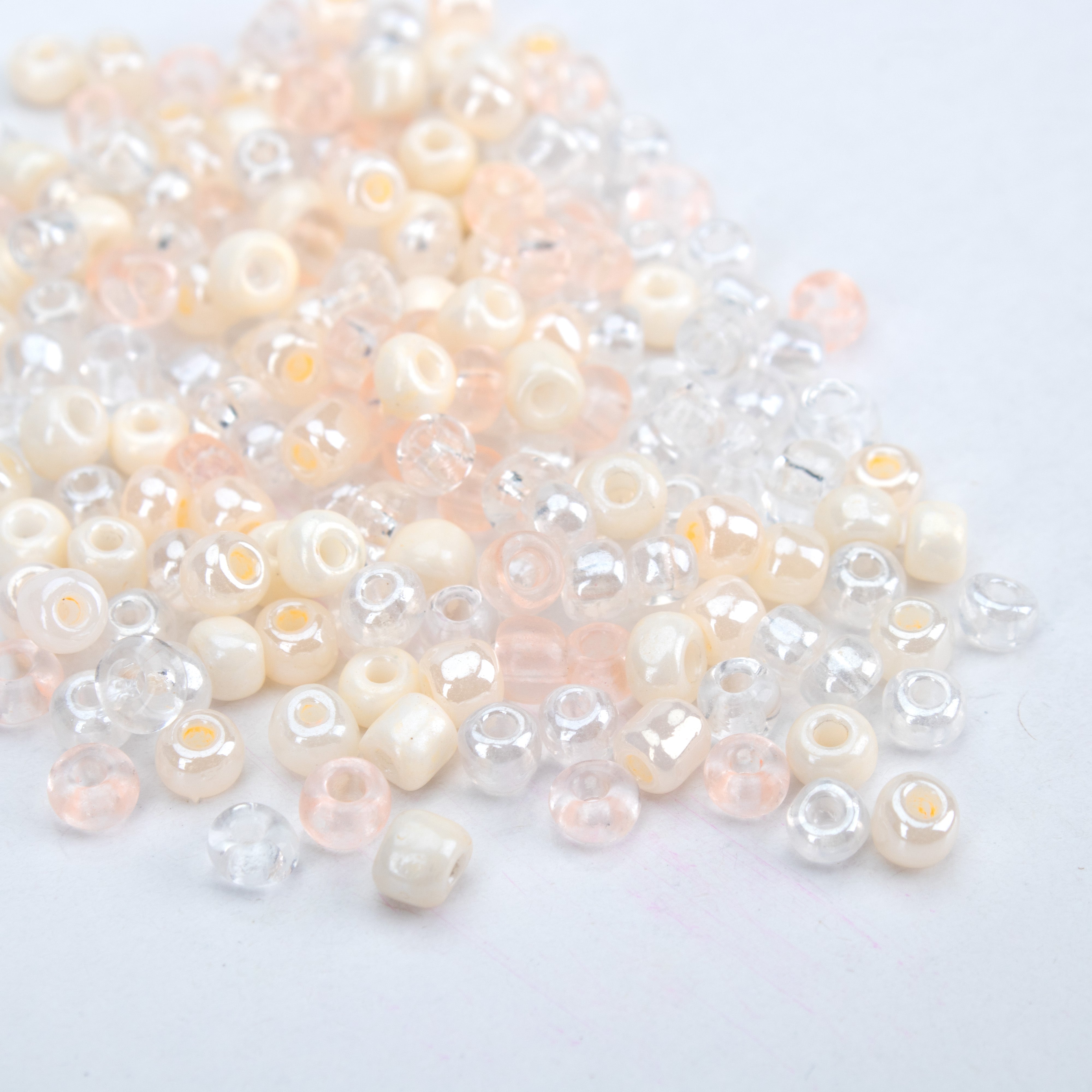 Seed Beads Assorted Peach frost 20gm PBHC IB