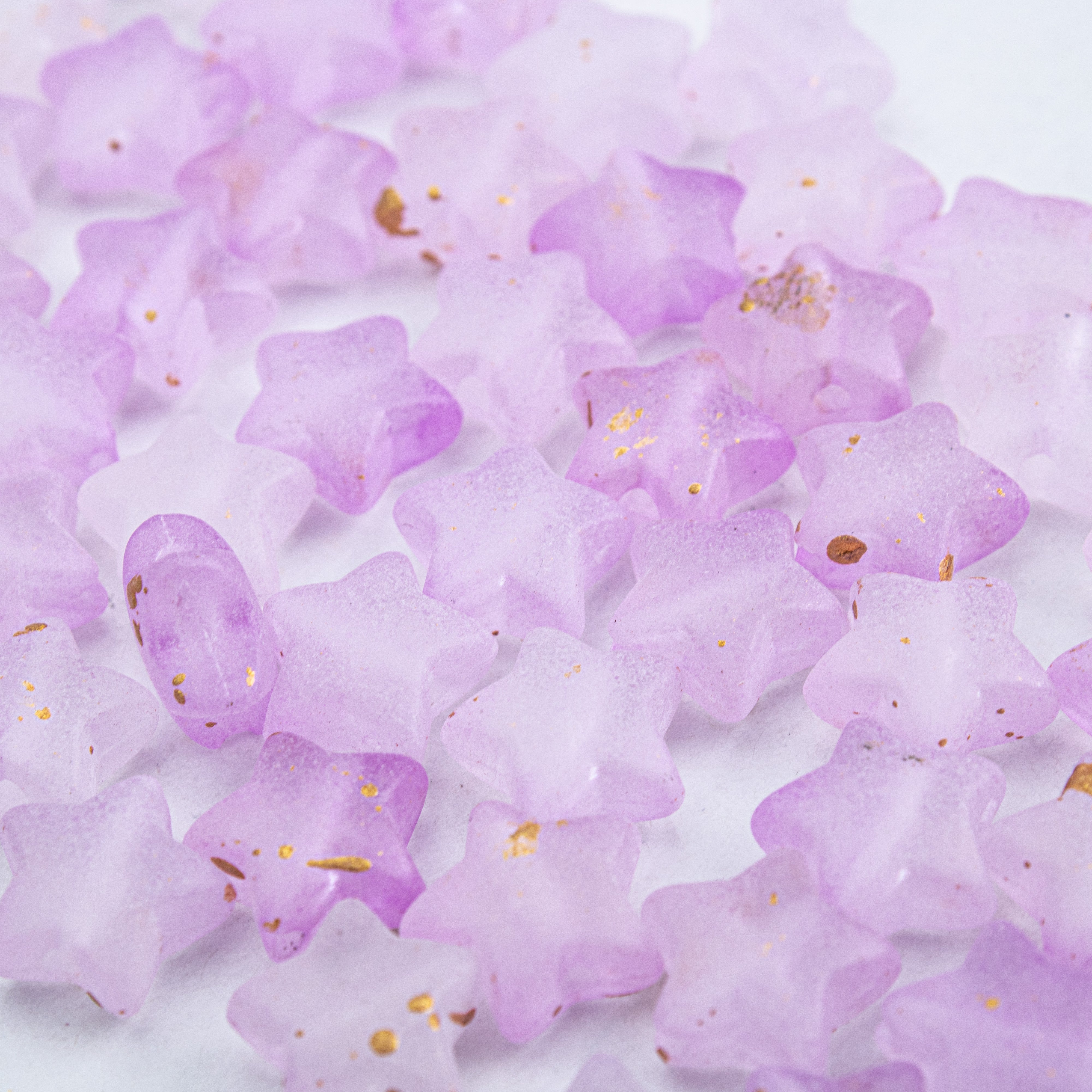 Acrylic Beads Star Purple 5mm 10gm PBHC IB