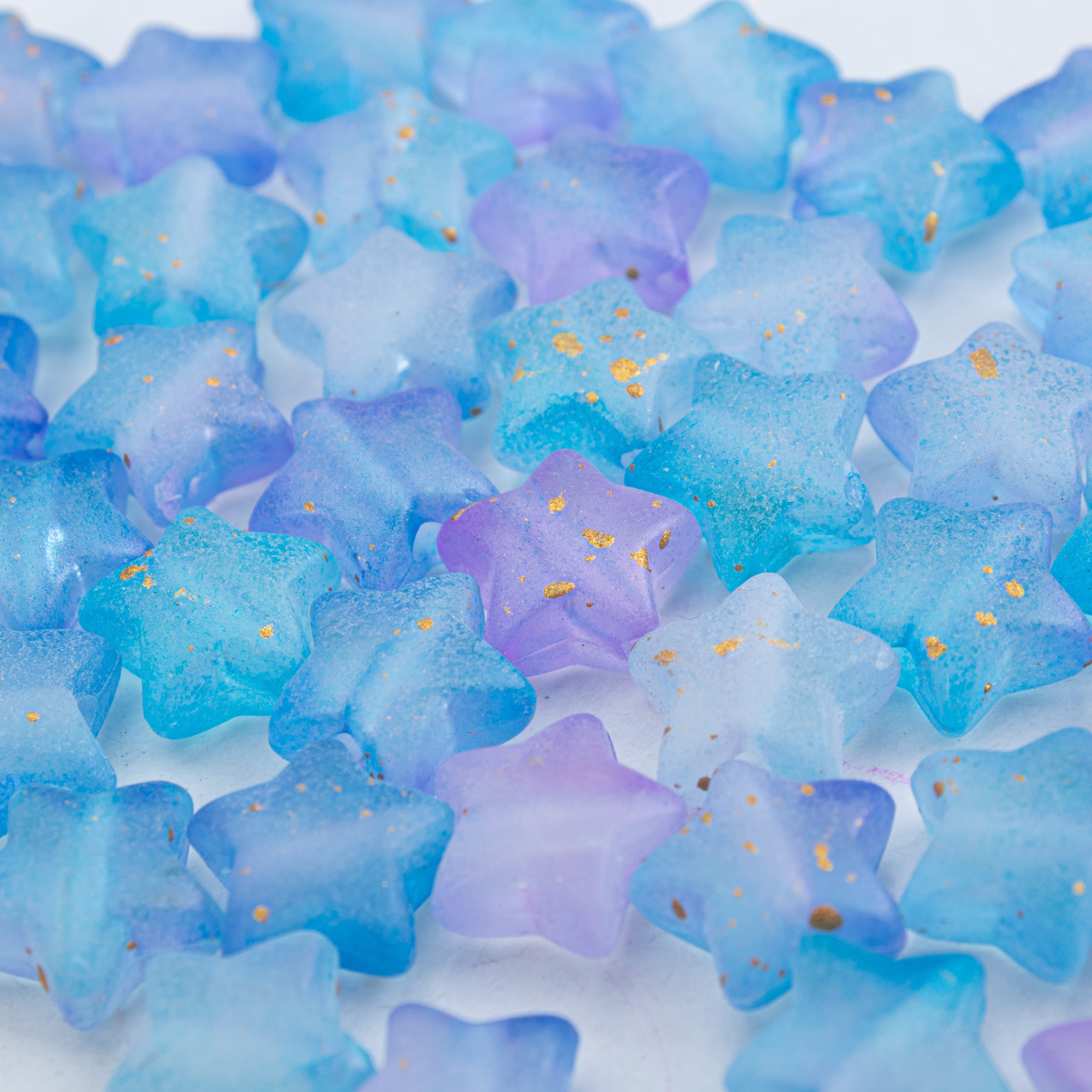 Acrylic Beads Star Dark Blue 5mm 10gm PBHC IB