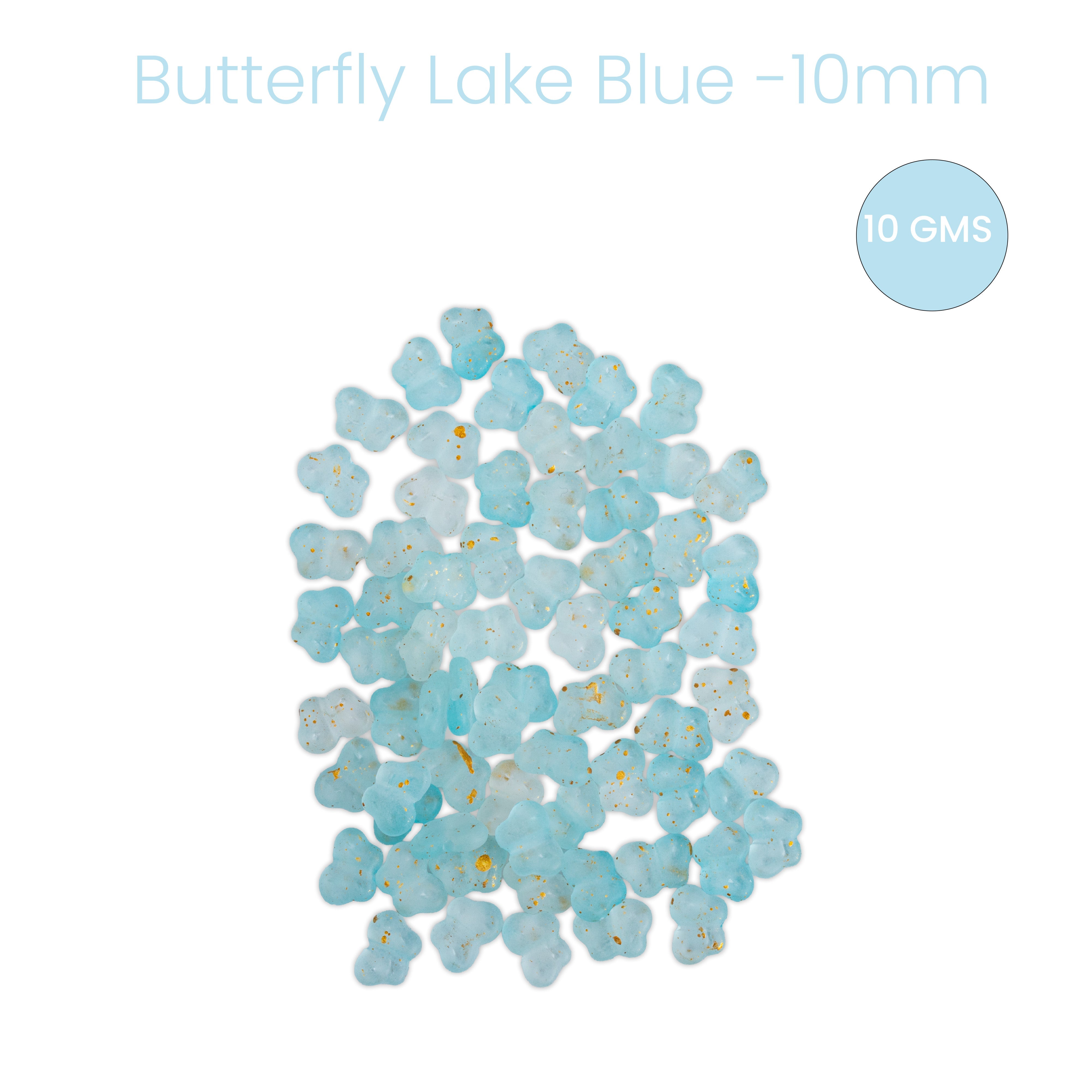 Acrylic Beads Butterfly Lake Blue 3mm 10gm PBHC IB