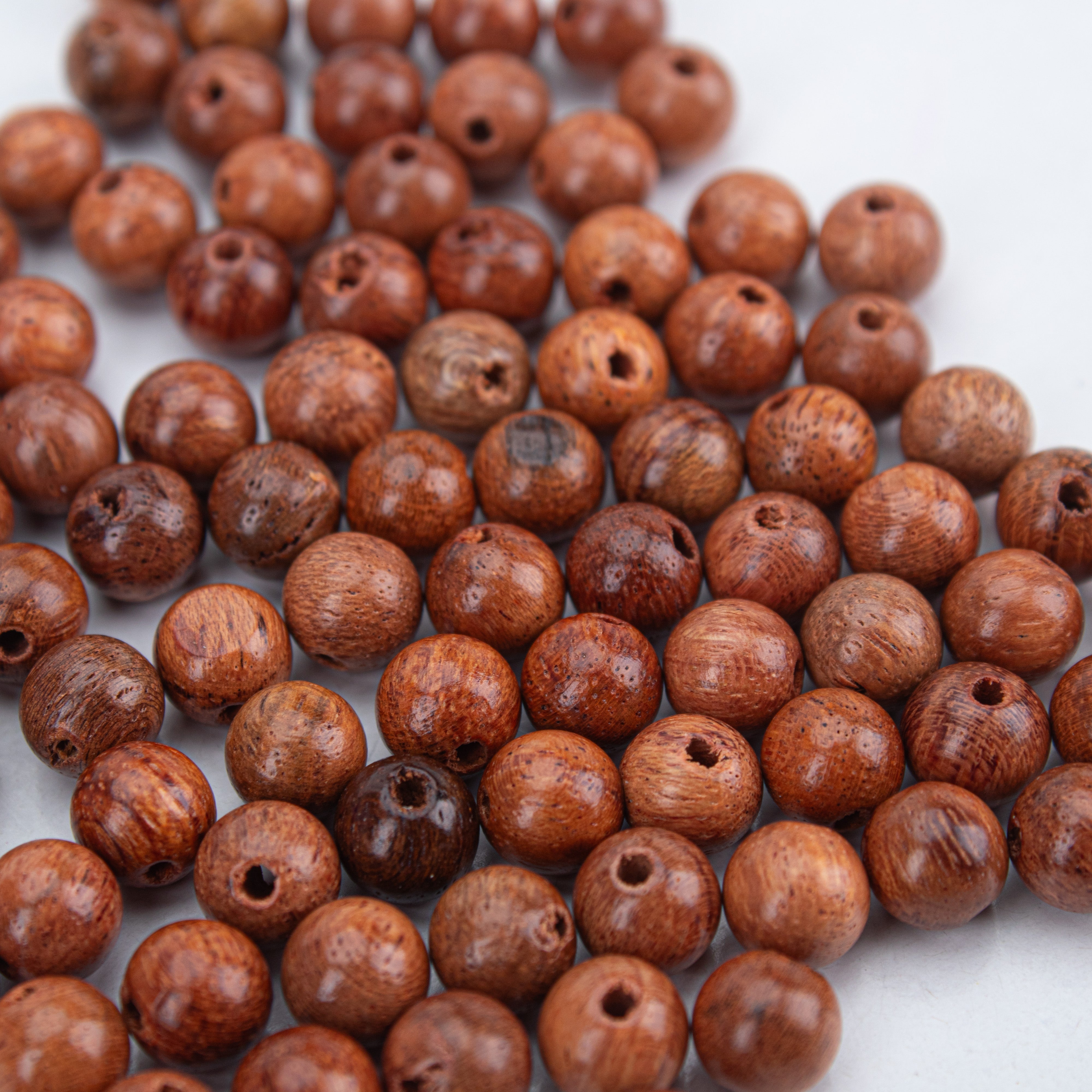 Rosewood Beads Caramel Brown 8mm 10gm PBHC IB