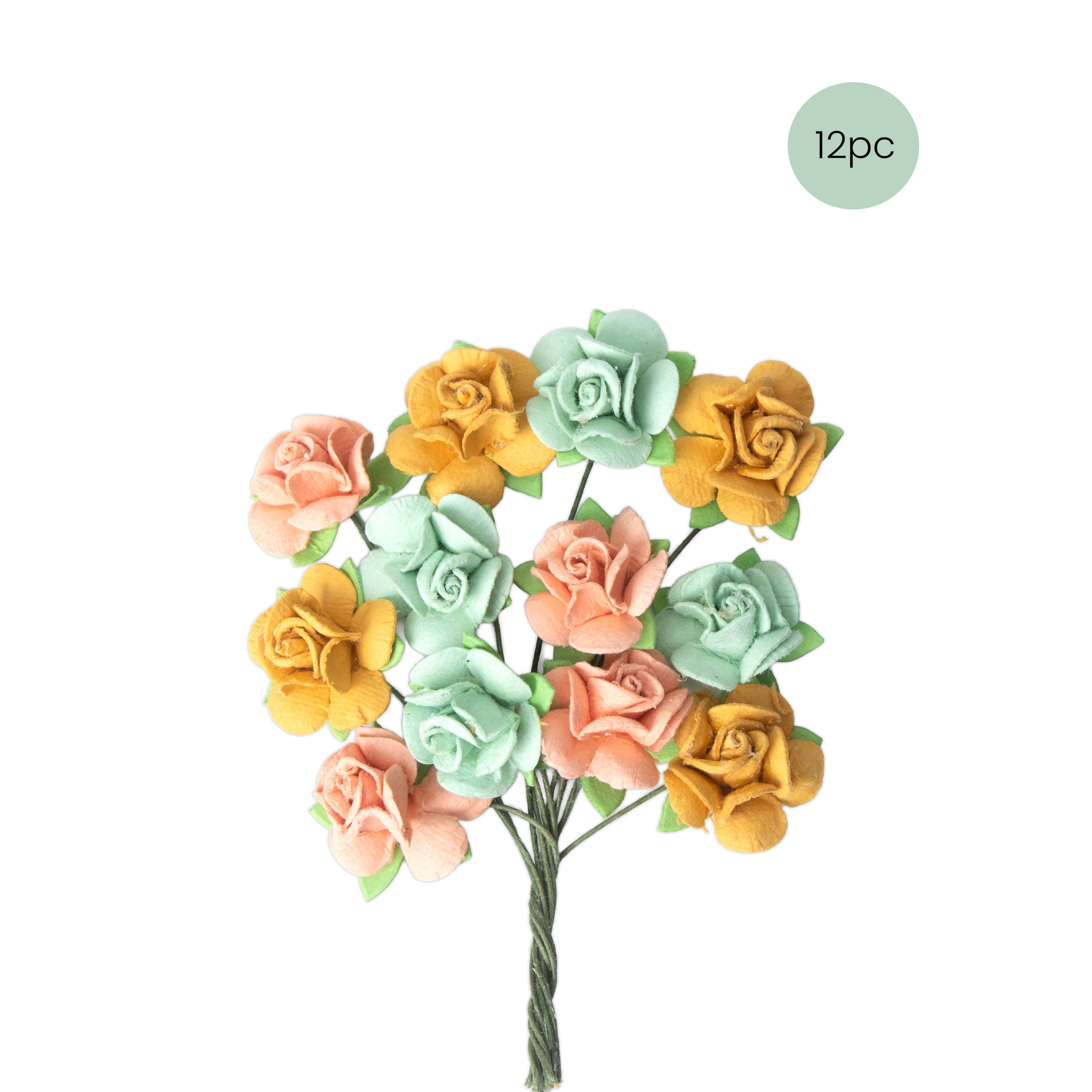 Handmade Flowers Catalina Pastel Palette 12pc