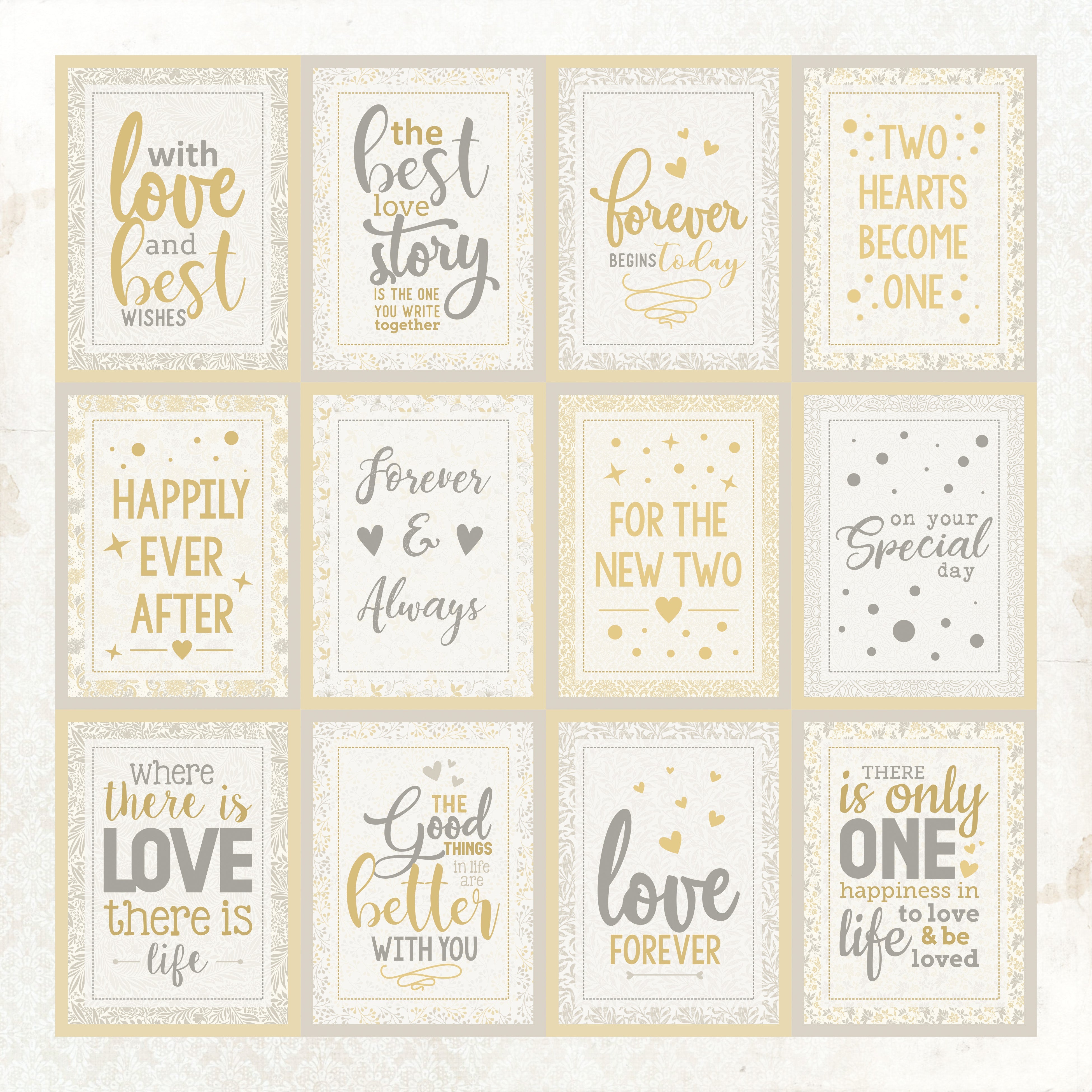 Paper Pack 12In X 12In Amor Mio 250Gsm 12Sheets Ib