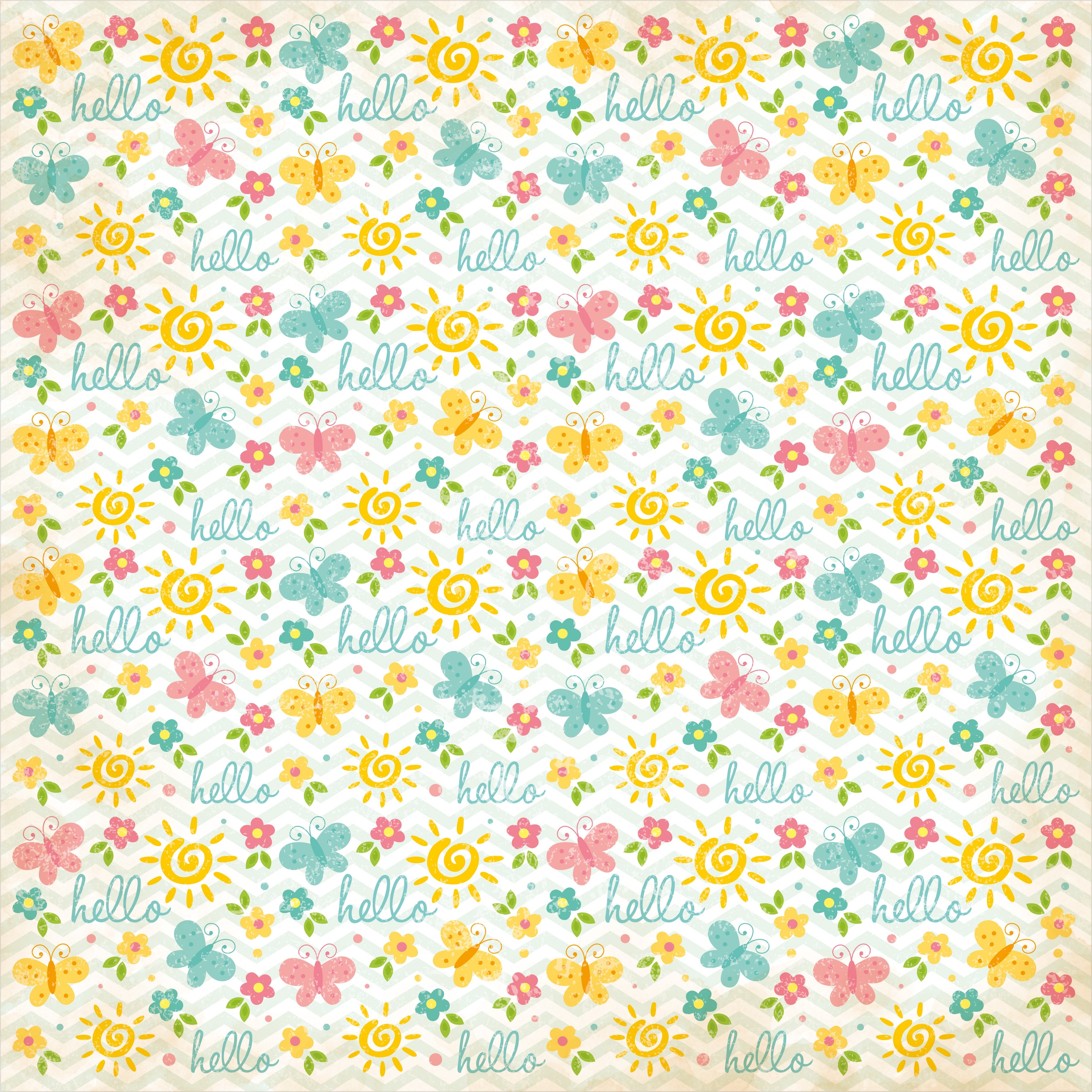 Paper Pack 12In X 12In Sunshine And Lemonade 12Sheets 250Gsm