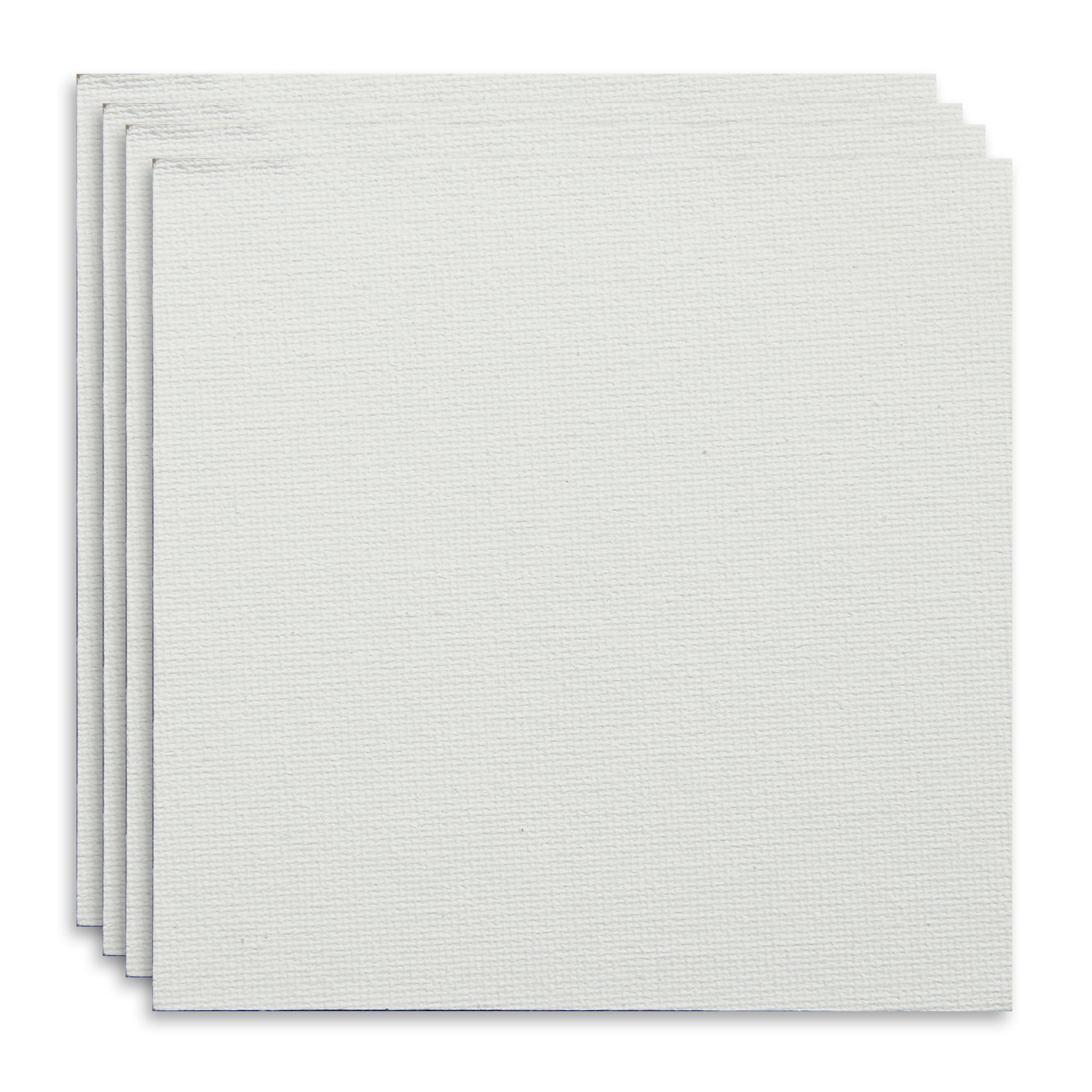 Canvas Board Square 10 X 10Inch 230Gsm 2Mm Thick 4Pc Shrink Lb