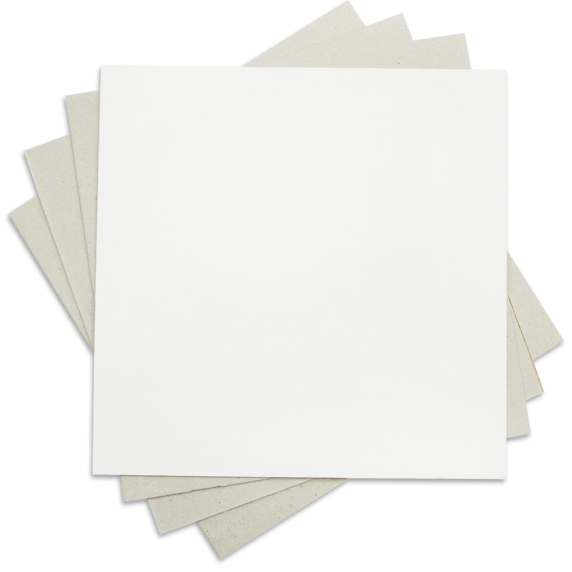 Canvas Board Square 12 X 12Inch 230Gsm 2Mm Thick 4Pc Shrink Lb