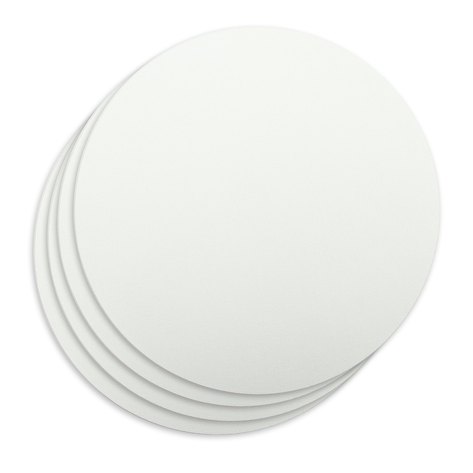 Canvas Board Round 12Inch Dia 230Gsm 2Mm Thick 4Pc Shrink Lb